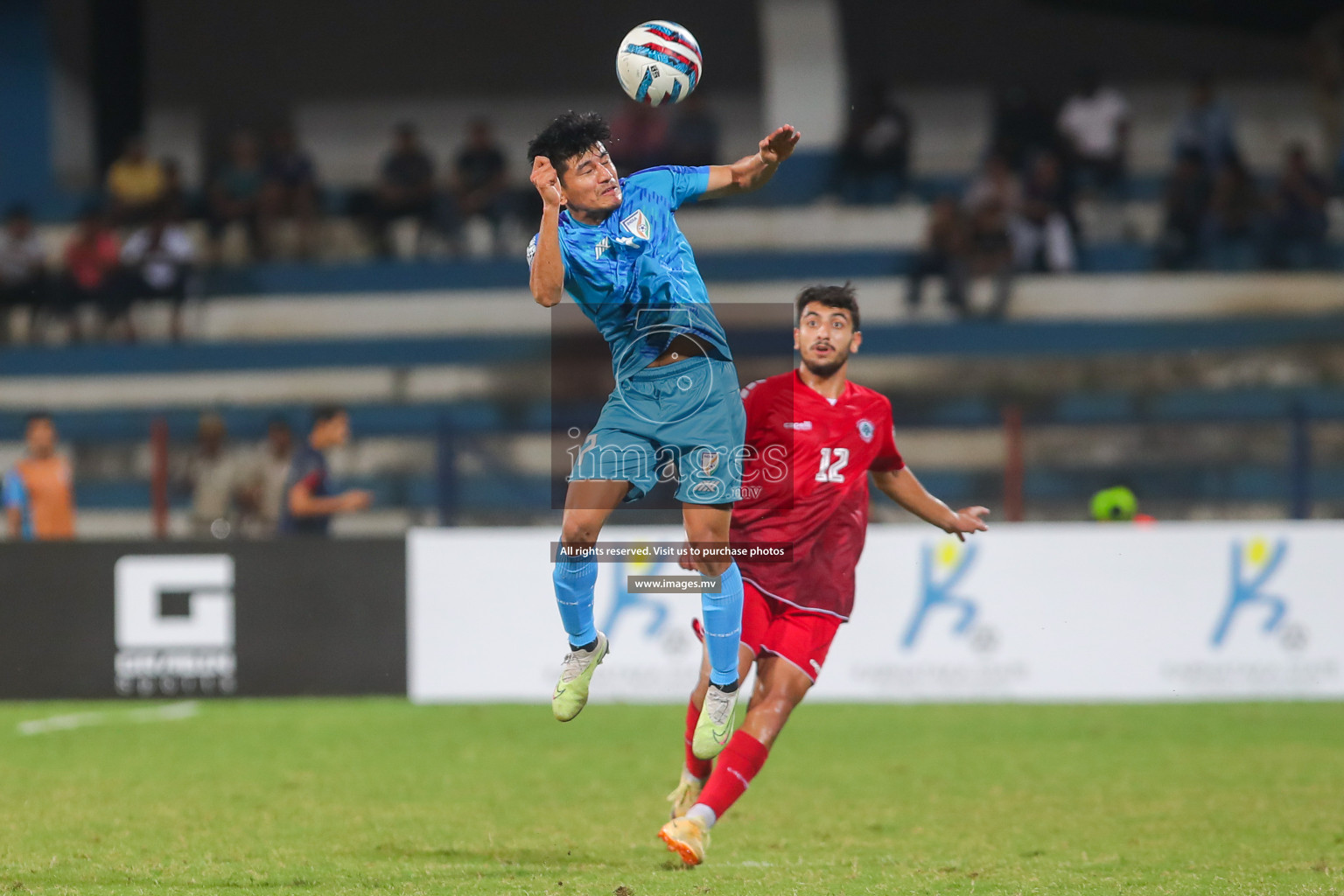 Lebanon vs India in the Semi-final of SAFF Championship 2023 held in Sree Kanteerava Stadium, Bengaluru, India, on Saturday, 1st July 2023. Photos: Hassan Simah / images.mv