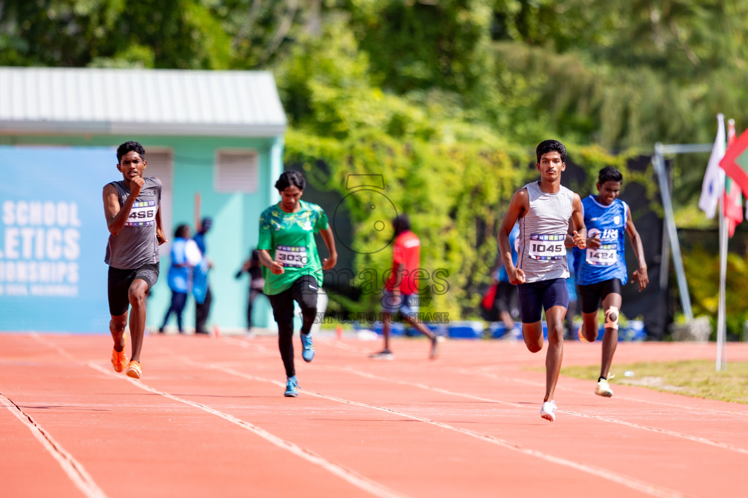 Day 3 of MWSC Interschool Athletics Championships 2024 held in Hulhumale Running Track, Hulhumale, Maldives on Monday, 11th November 2024. 
Photos by: Hassan Simah / Images.mv