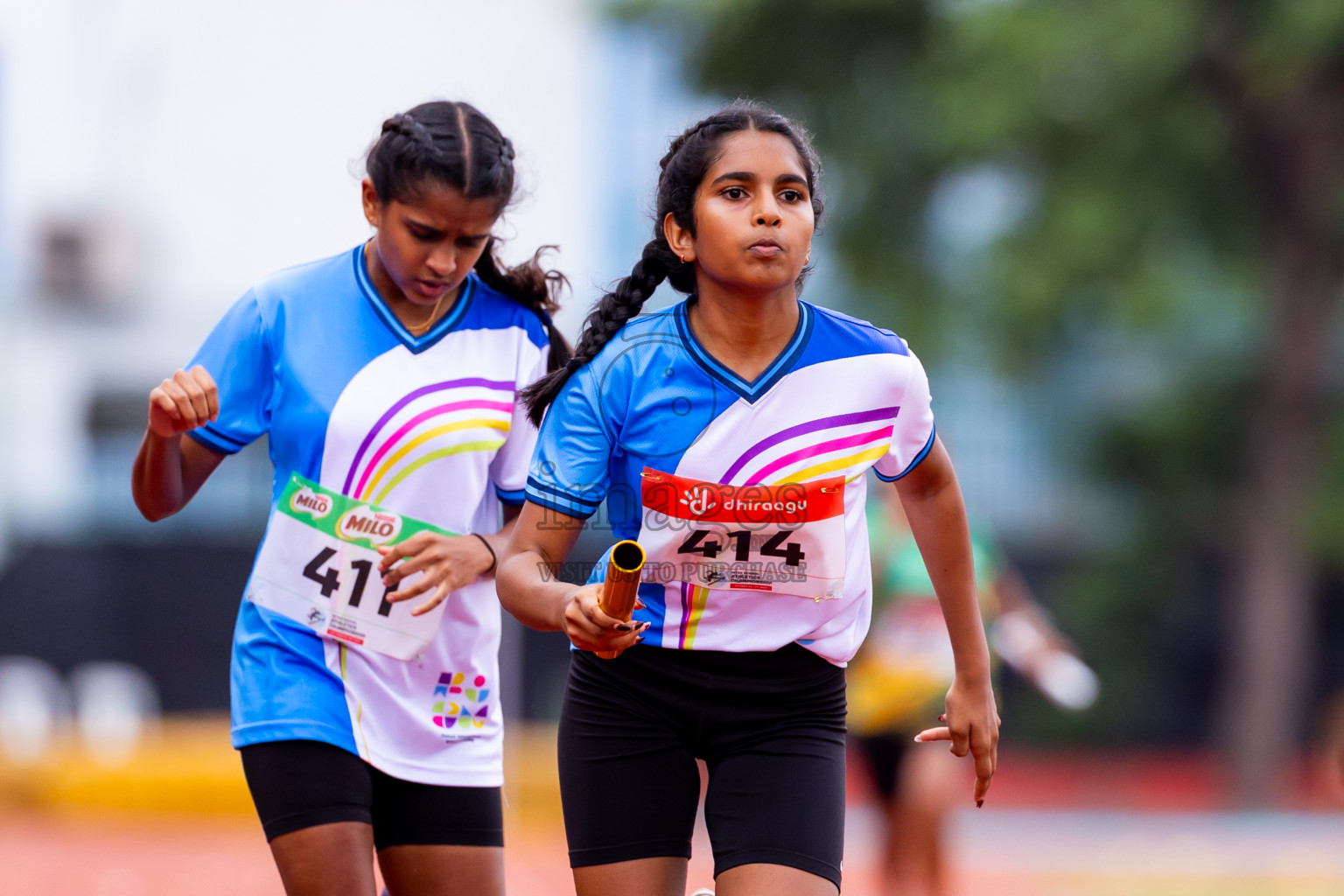 Day 6 of Inter-school Athletics Championship 2025 held in Ekuveni Synthetic Track, Male', Maldives on Sunday, 12th October 2025. Photos by: Nausham Waheed / Images.mv