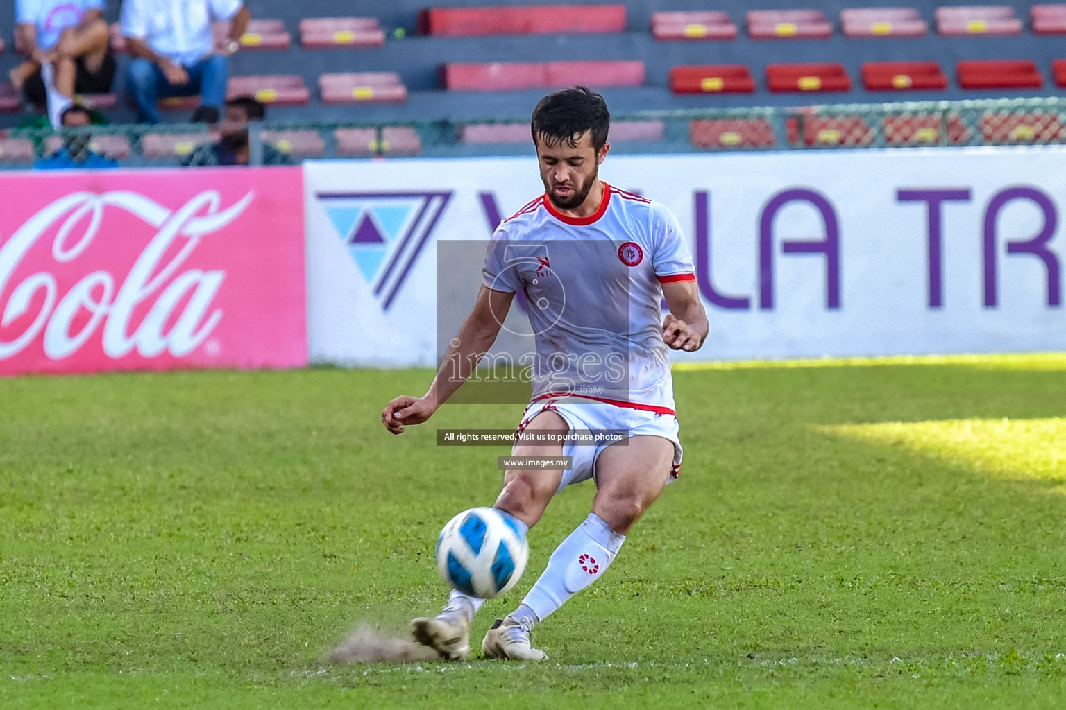 Buru Sports Club vs New Radiant Sports Club in the 2nd Division 2022 on 14th Aug 2022, held in National Football Stadium, Male', Maldives Photos: Nausham Waheed / Images.mv