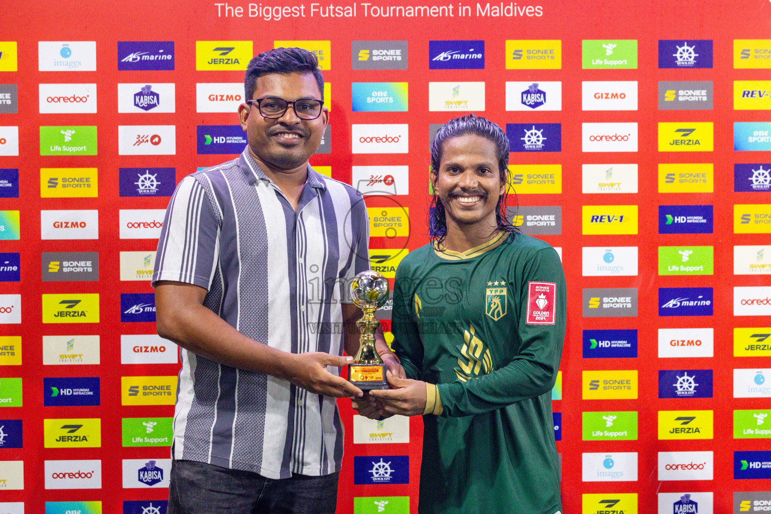 Th Thimarafushi vs HA Utheemu in Round of 16 on Day 40 of Golden Futsal Challenge 2024 which was held on Tuesday, 27th February 2024, in Hulhumale', Maldives Photos: Ismail Thoriq / images.mv