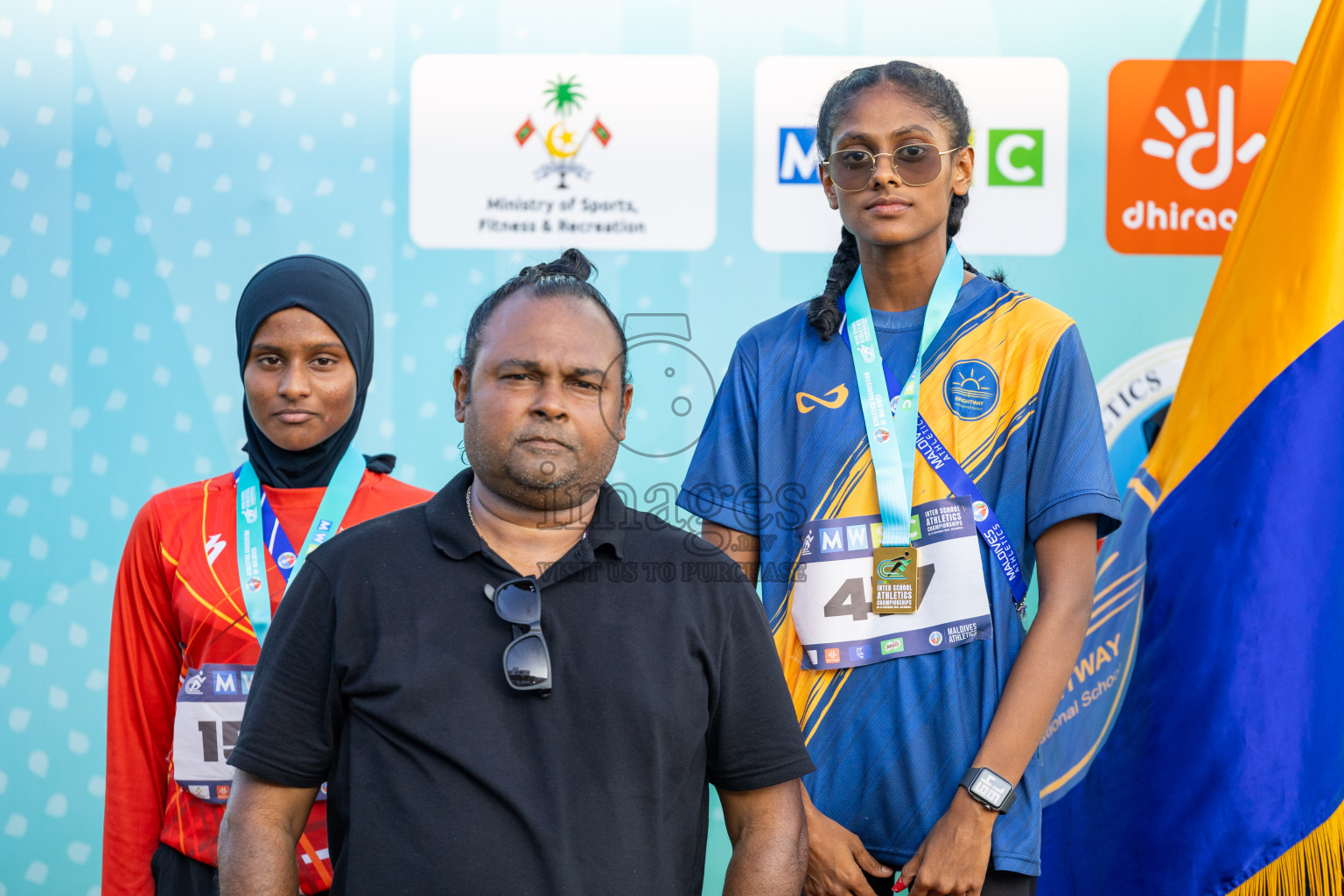 Day 4 of MWSC Interschool Athletics Championships 2024 held in Hulhumale Running Track, Hulhumale, Maldives on Tuesday, 12th November 2024. Photos by: Ismail Thoriq / Images.mv