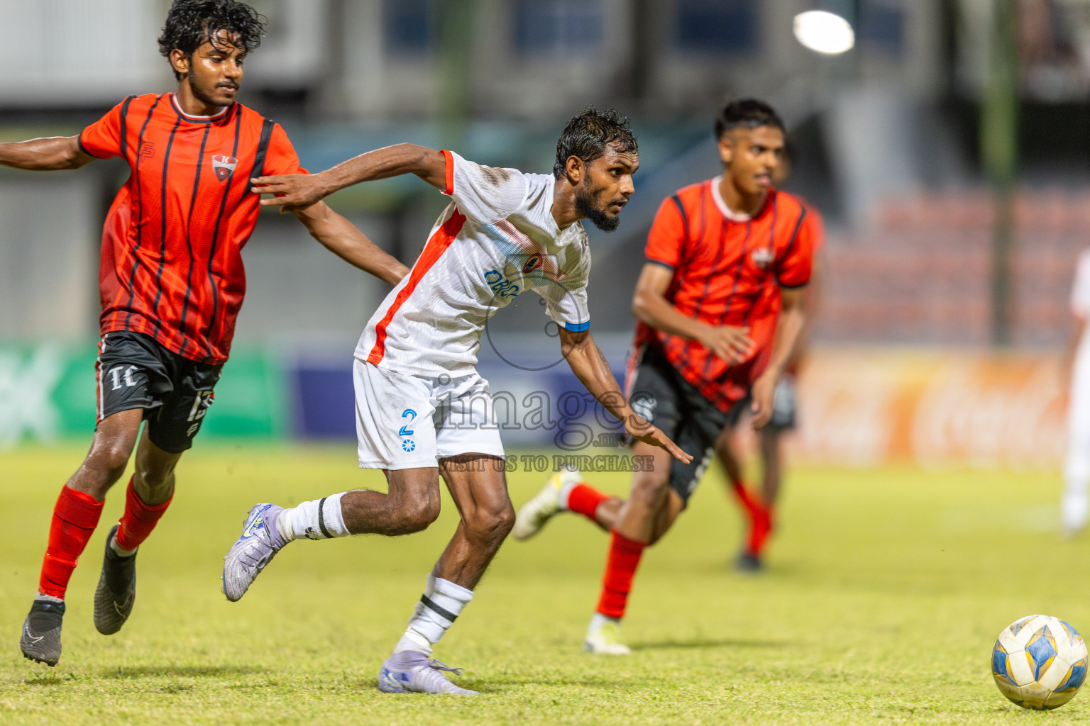 TC Sports Club vs Odi Sports Club in the FAM League Cup 2025 held at National Football Stadium, Male', Maldives on Sunday, 4th May 2025.
Photos By: Ismail Thoriq / images.mv