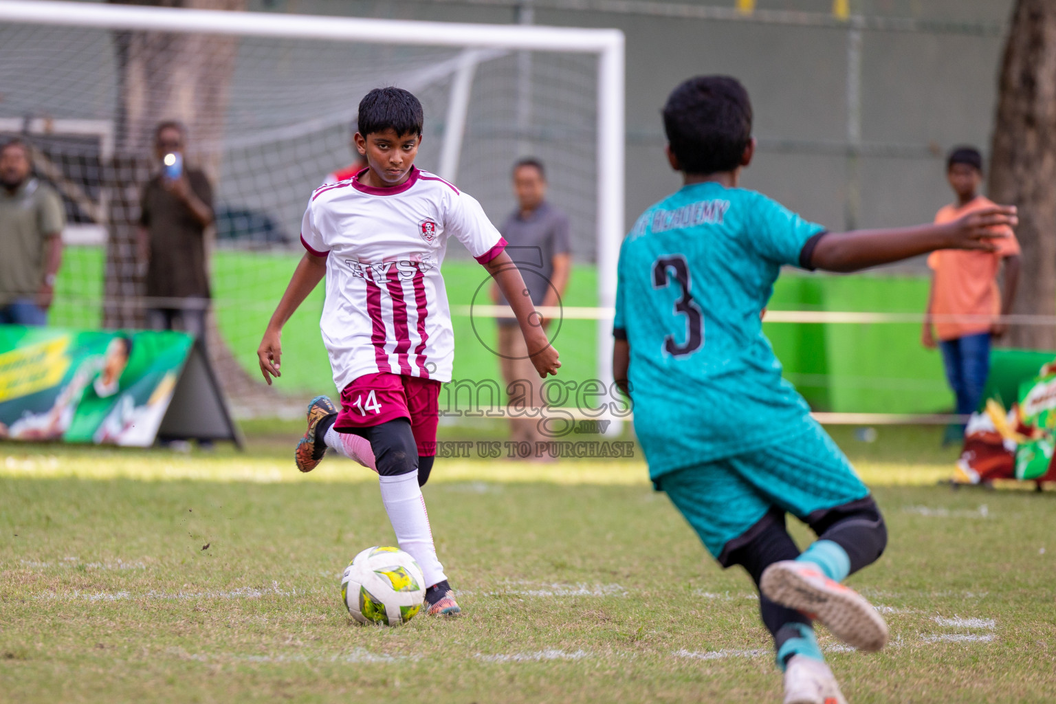 Day 1 of MILO Academy Championship 2024 - U12 was held at Henveiru Grounds in Male', Maldives on Thursday, 4th July 2024. 
Photos: Ismail Thoriq / images.mv