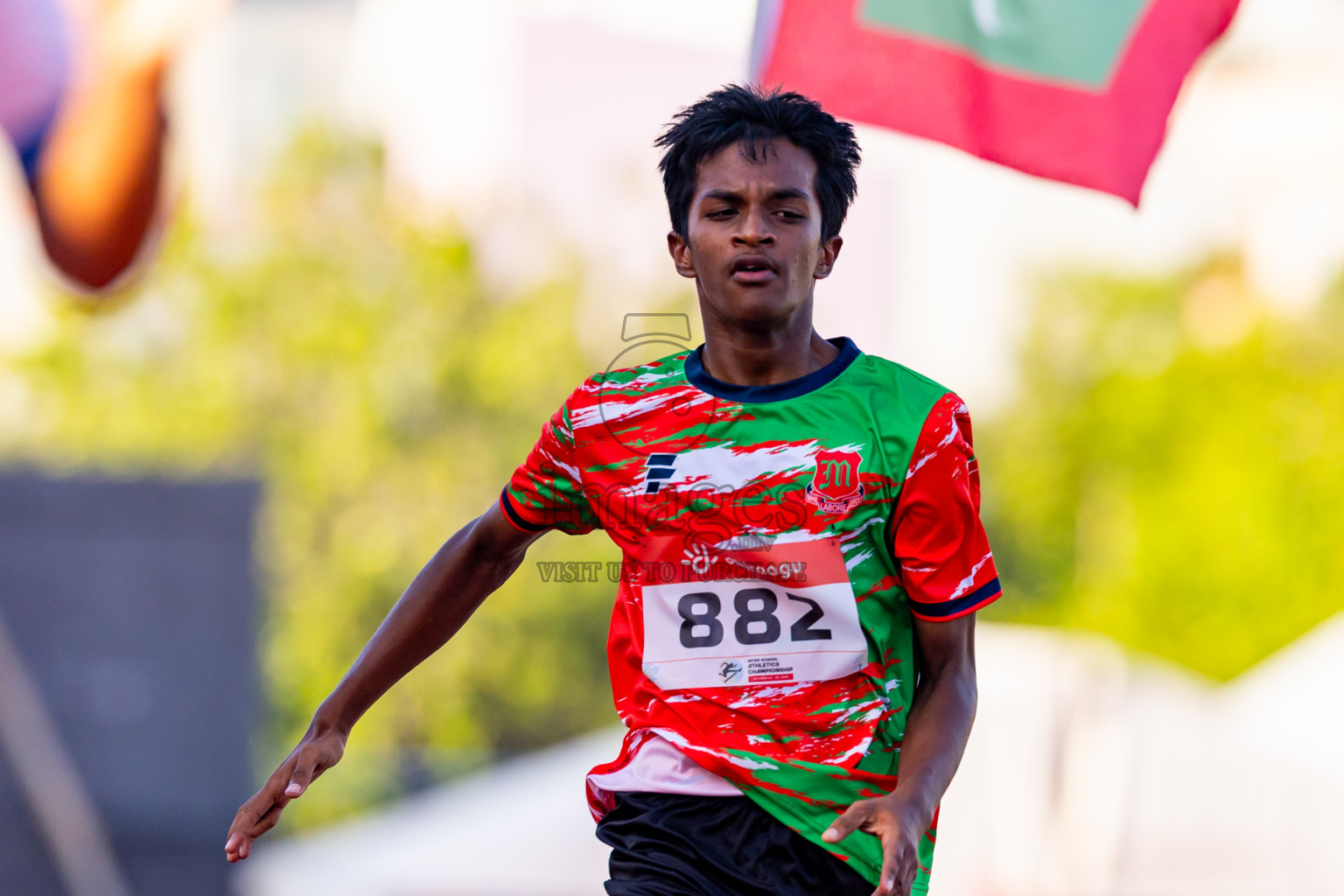 Day 2 of Inter-school Athletics Championship 2025 held in Ekuveni Synthetic Track, Male', Maldives on Tuesday, 07th October 2025. Photos by: Nausham Waheed / Images.mv
