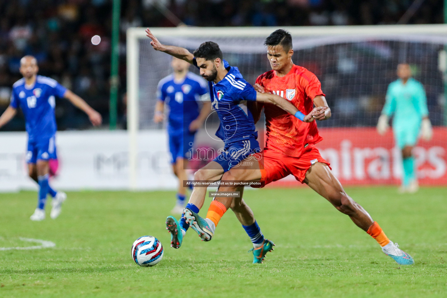 Kuwait vs India in the Final of SAFF Championship 2023 held in Sree Kanteerava Stadium, Bengaluru, India, on Tuesday, 4th July 2023. Photos: Nausham Waheed, Hassan Simah / images.mv