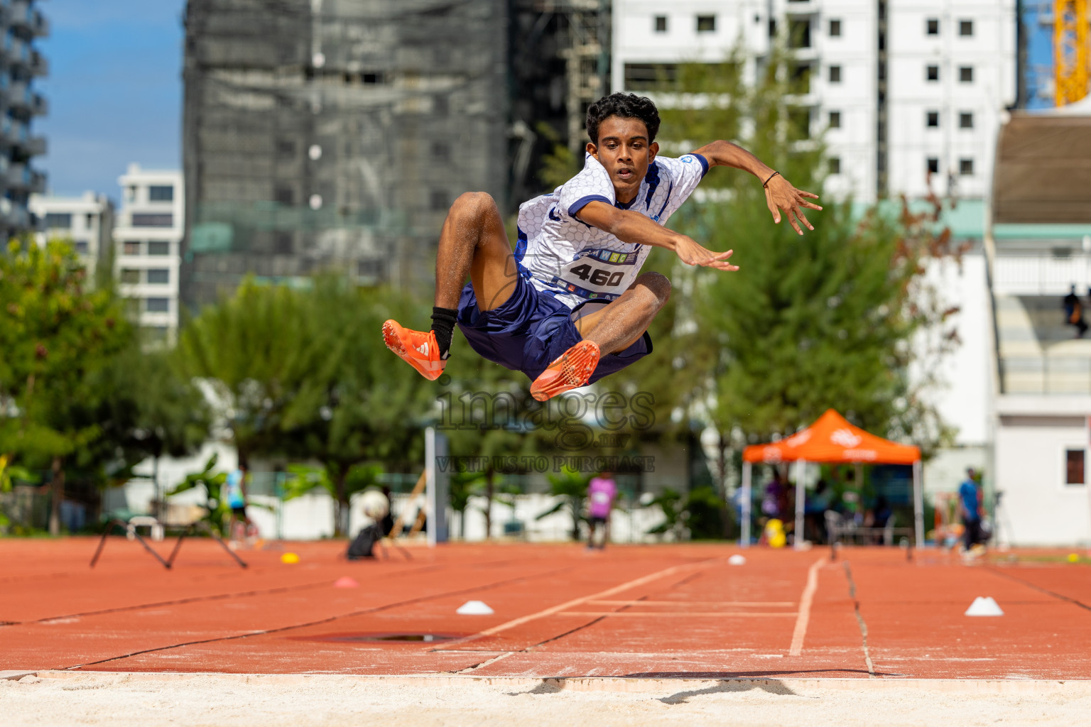 Day 2 of MWSC Interschool Athletics Championships 2024 held in Hulhumale Running Track, Hulhumale, Maldives on Sunday, 10th November 2024. 
Photos by:  Hassan Simah / Images.mv