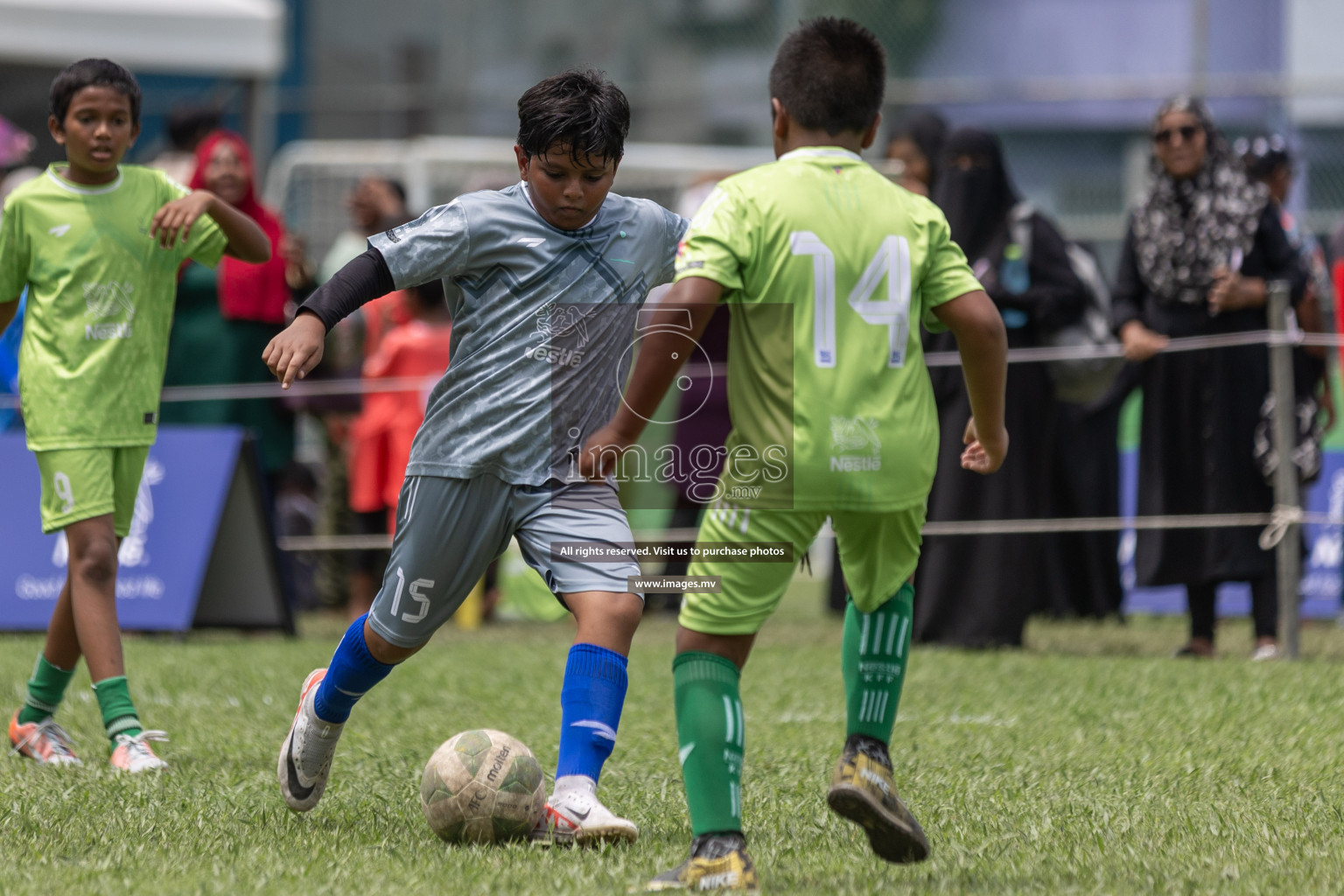 Day 1 of Nestle kids football fiesta, held in Henveyru Football Stadium, Male', Maldives on Wednesday, 11th October 2023 Photos: Shut Abdul Sattar/ Images.mv