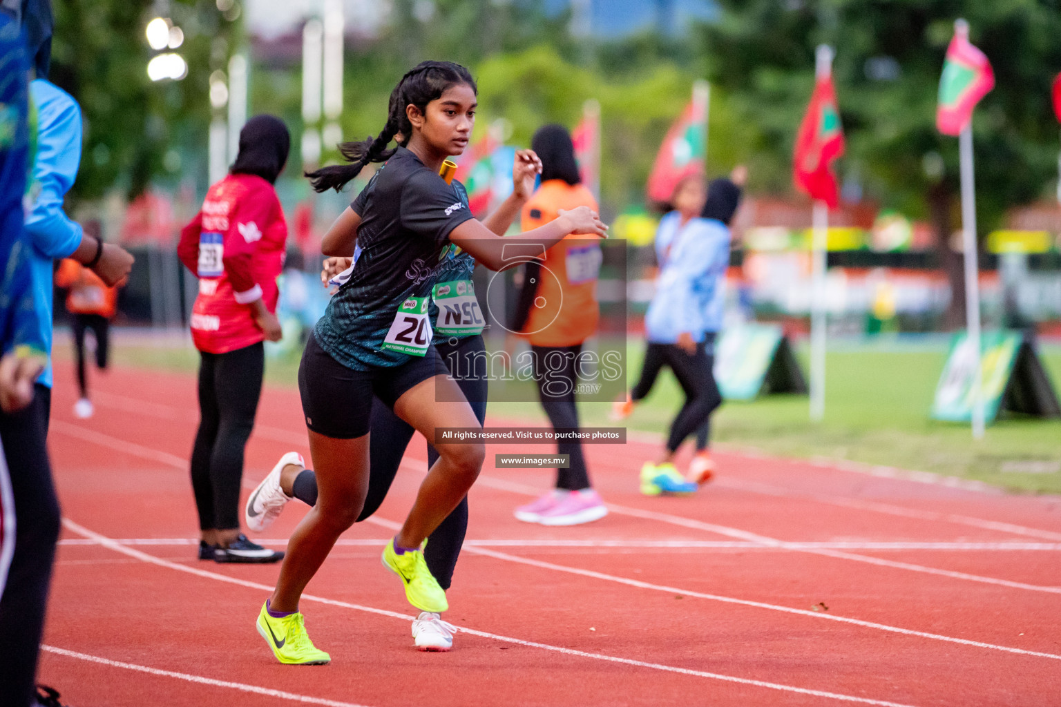 Day 2 of National Athletics Championship 2023 was held in Ekuveni Track at Male', Maldives on Friday, 24th November 2023. Photos: Hassan Simah / images.mv