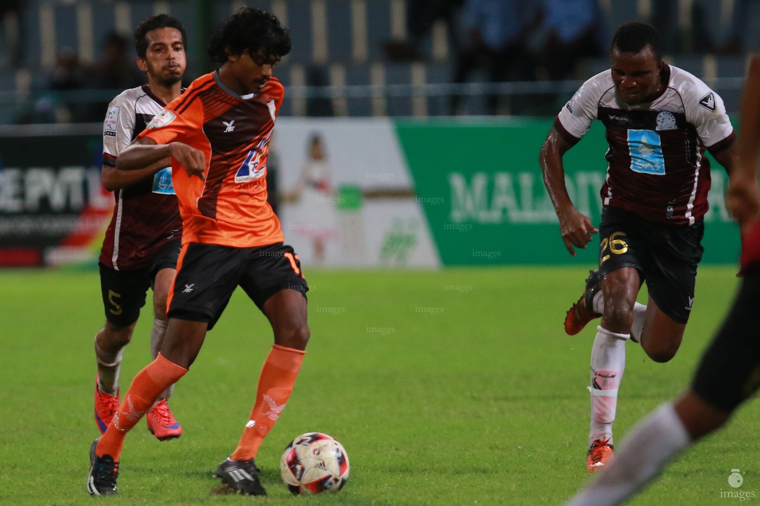 Club Eagles vs BG Sports in the third round of Ooredoo Dhivehi Premiere League. 2016 Male', Thursday 25 August 2016. (Images.mv Photo: Abdulla Abeedh)