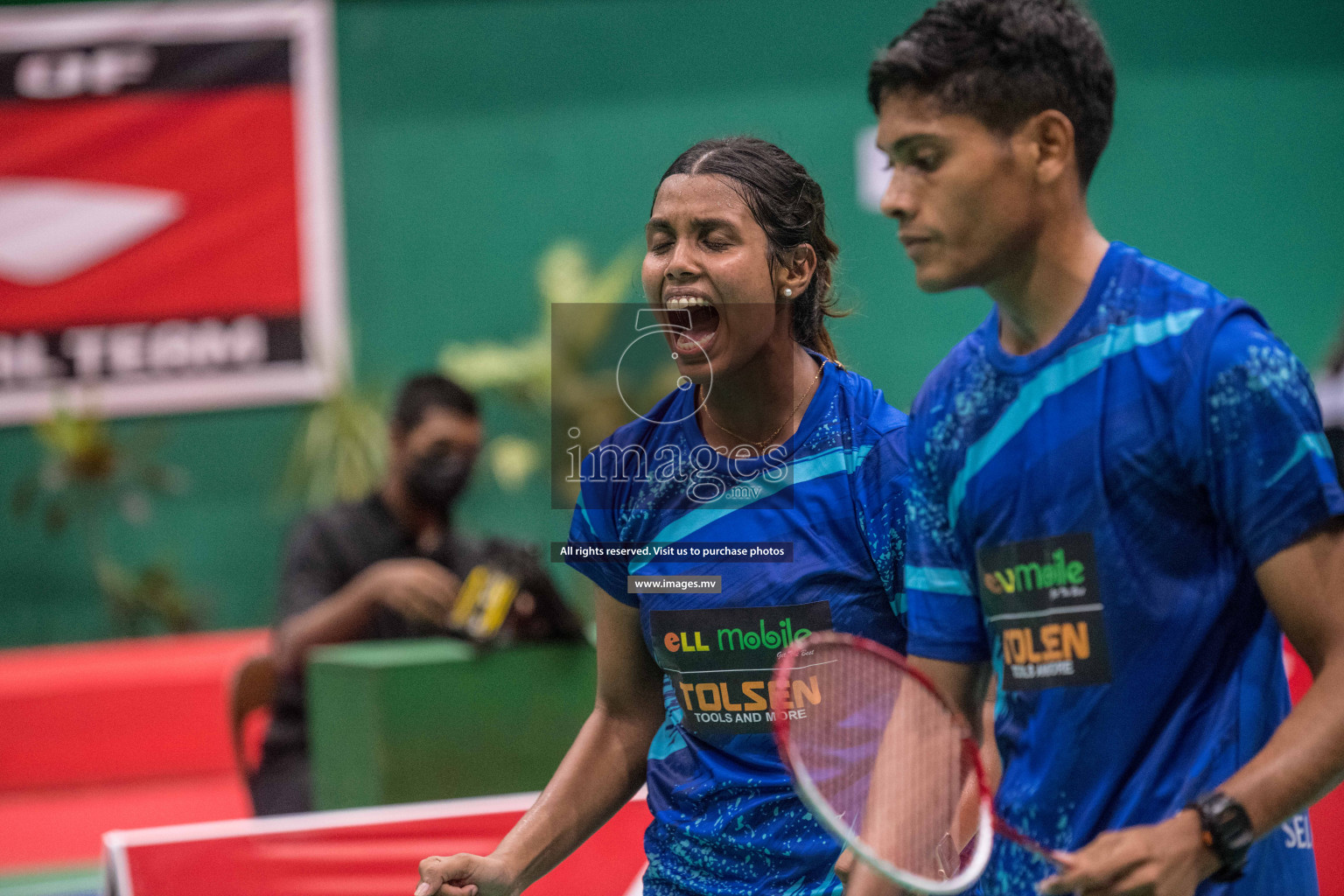 Final of Badminton association mixed group championship 2021 held in Male', Maldives Photos by Nausham Waheed