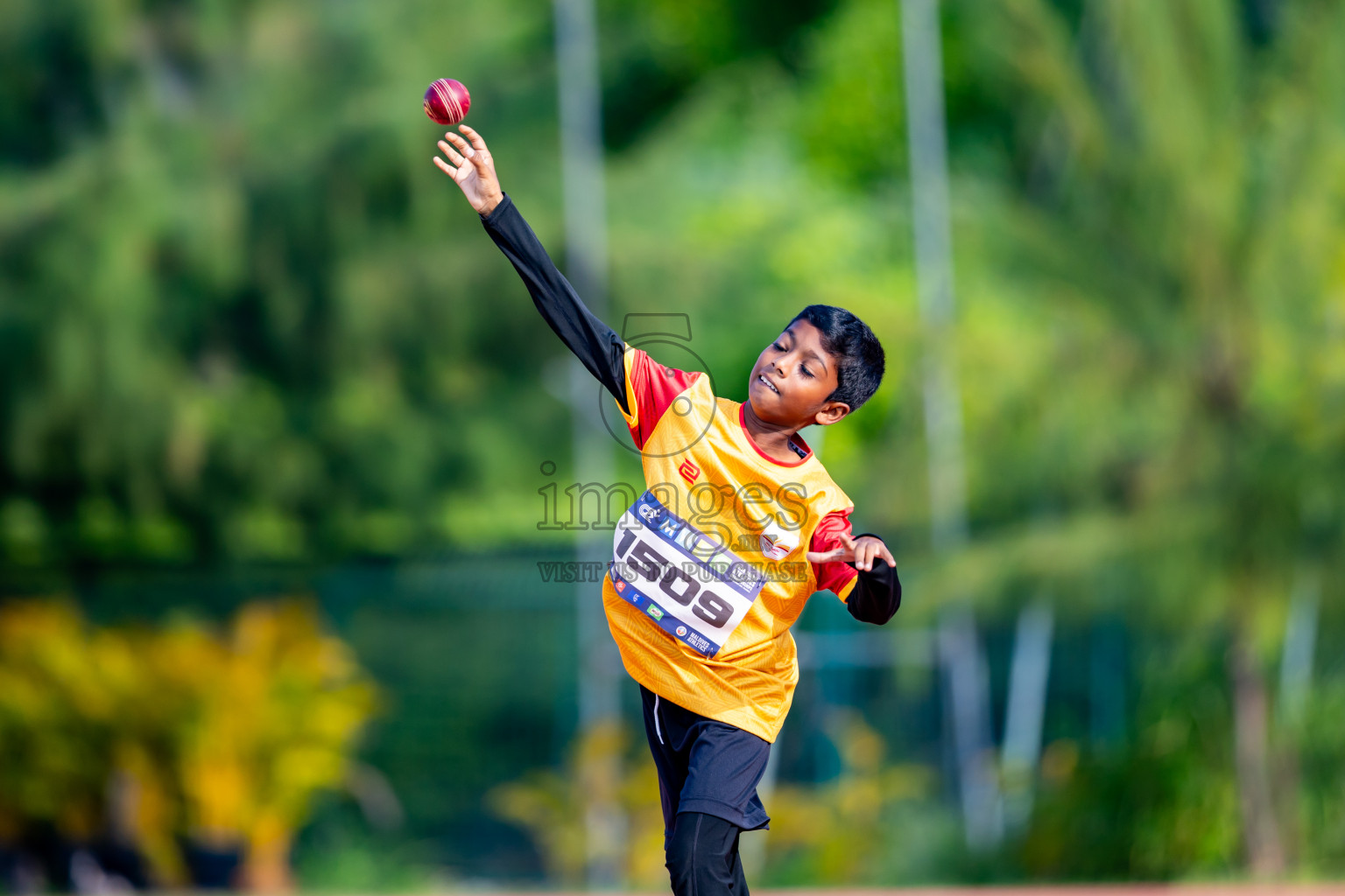 Day 6 of MWSC Interschool Athletics Championships 2024 held in Hulhumale Running Track, Hulhumale, Maldives on Thursday, 14th November 2024. Photos by: Nausham Waheed / Images.mv