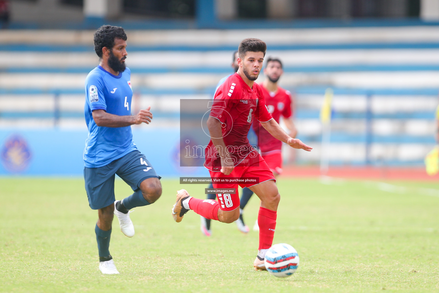 Lebanon vs Maldives in SAFF Championship 2023 held in Sree Kanteerava Stadium, Bengaluru, India, on Tuesday, 28th June 2023. Photos: Nausham Waheed, Hassan Simah / images.mv