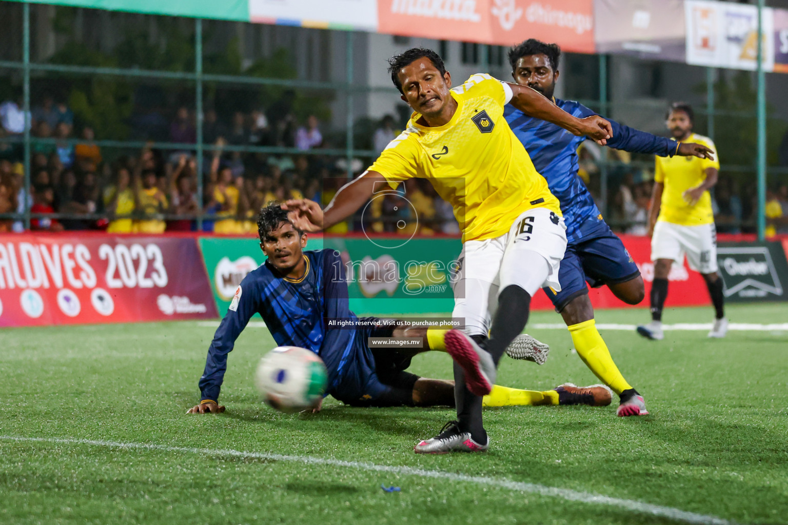 RRC vs Customs RC in Club Maldives Cup 2023 held in Hulhumale, Maldives, on Tuesday, 18th July 2023 Photos: Hassan Simah / images.mv