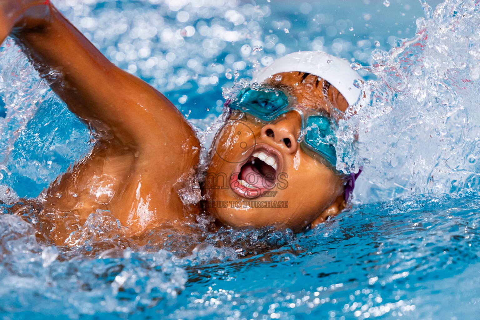 Day 3 of 20th BMLInter-school Swimming Competition 2024 held in Hulhumale', Maldives on Monday, 14th October 2024. Photos: Nausham Waheed / images.mv
