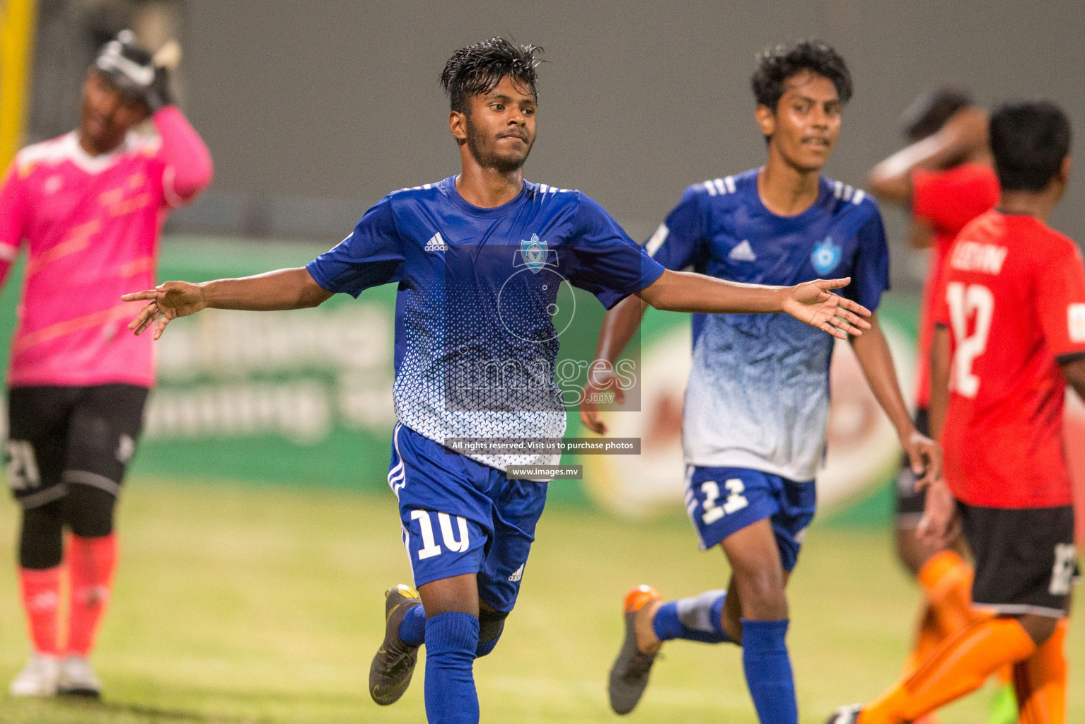 VIHS vs GhaazeeSchool in  MAMEN Inter School Football Tournament 2019 (U18) in Male, Maldives on 25th March 2019, Photos: Suadh Abdul Sattar / images.mv