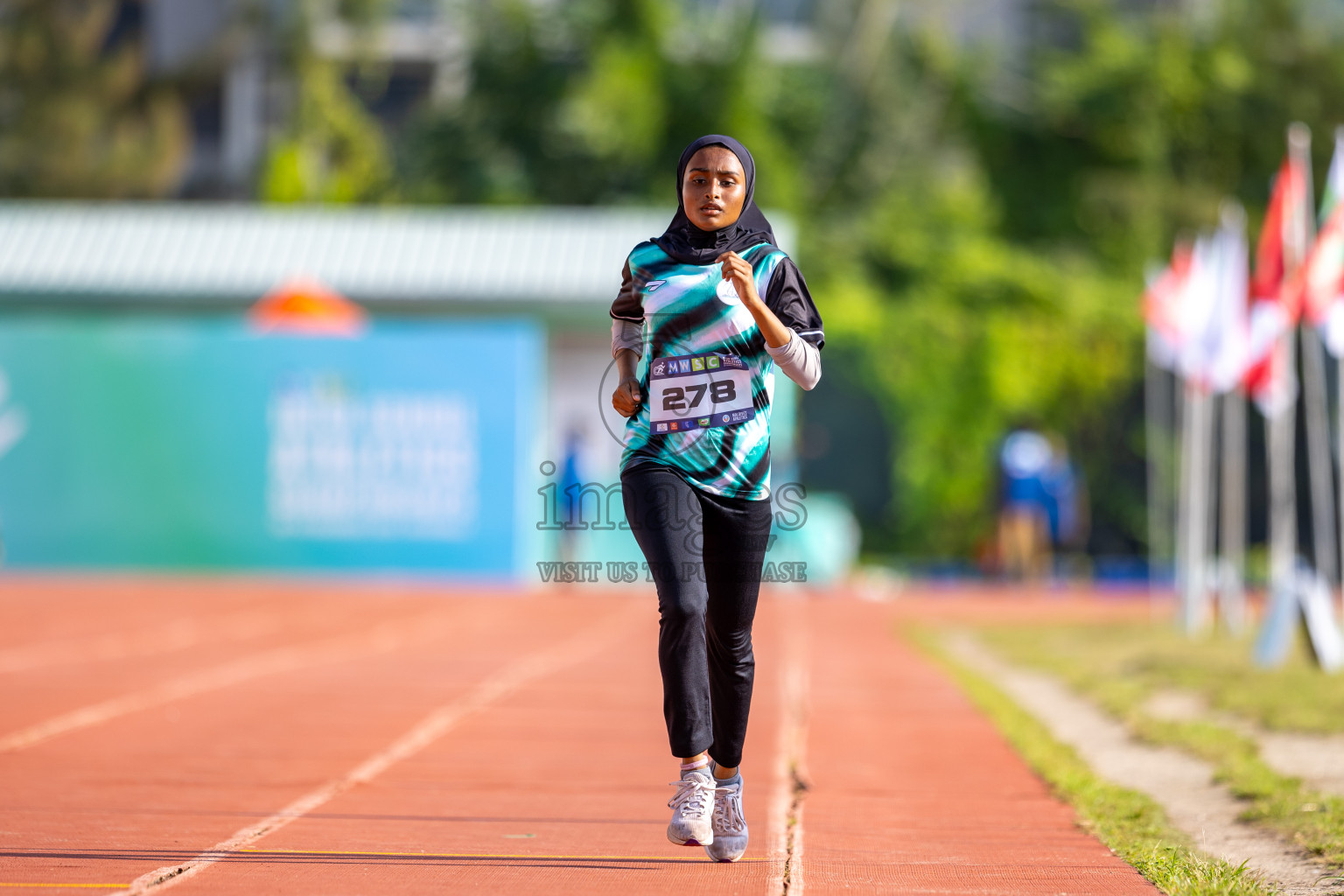 Day 4 of MWSC Interschool Athletics Championships 2024 held in Hulhumale Running Track, Hulhumale, Maldives on Tuesday, 12th November 2024. Photos by: Raaif Yoosuf / Images.mv