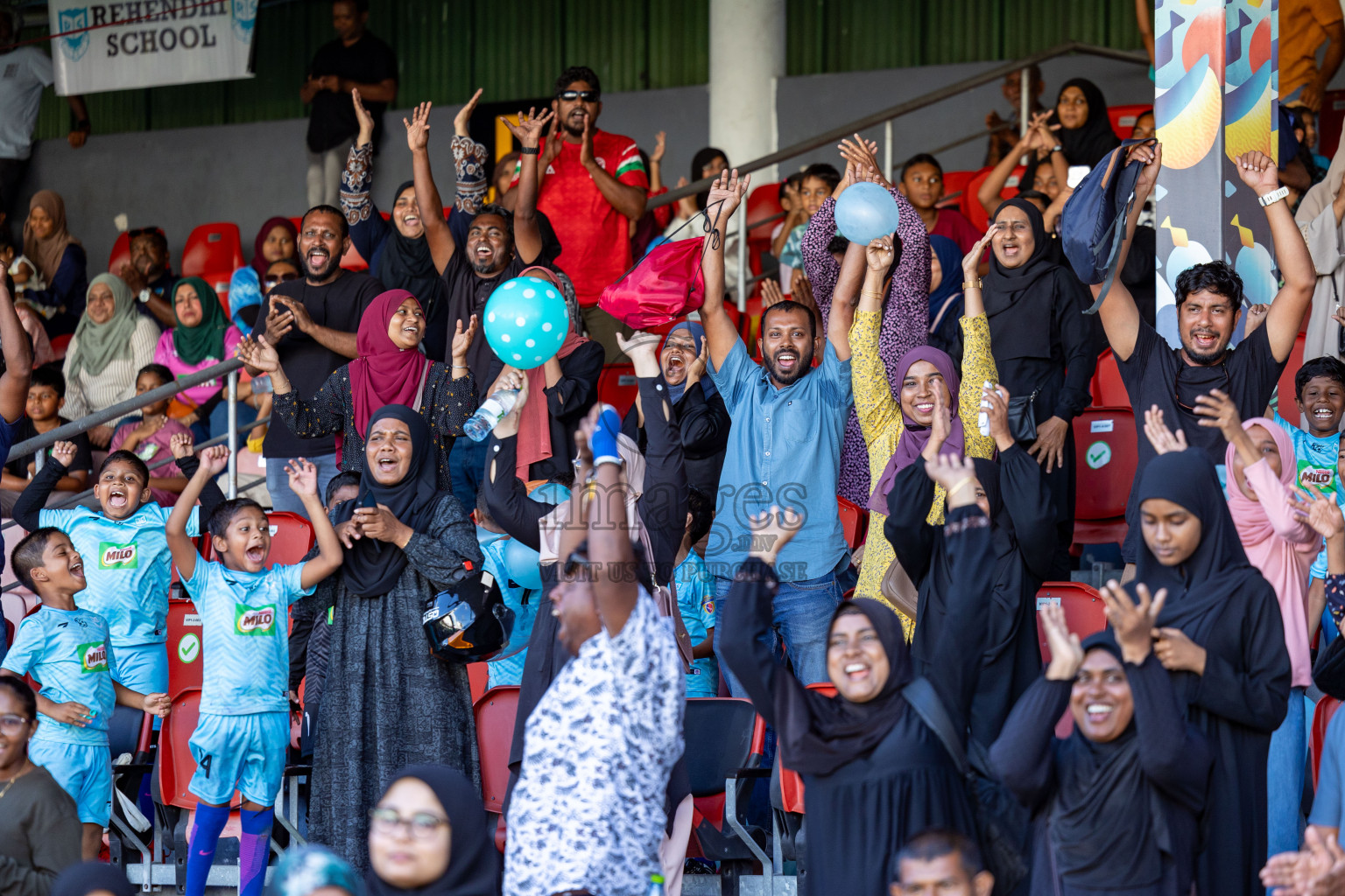 Day 2 of MILO Kids Football Fiesta was held at National Stadium in Male', Maldives on Saturday, 24th February 2024.