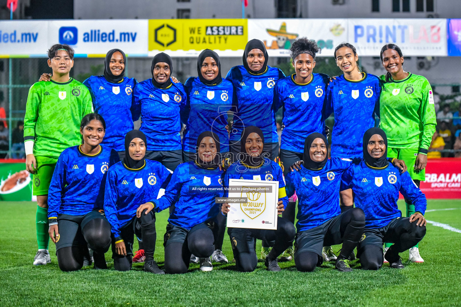 MPL vs WAMCO in Eighteen Thirty Women's Futsal Fiesta 2022 was held in Hulhumale', Maldives on Saturday, 8th October 2022. Photos: Nausham Waheed / images.mv