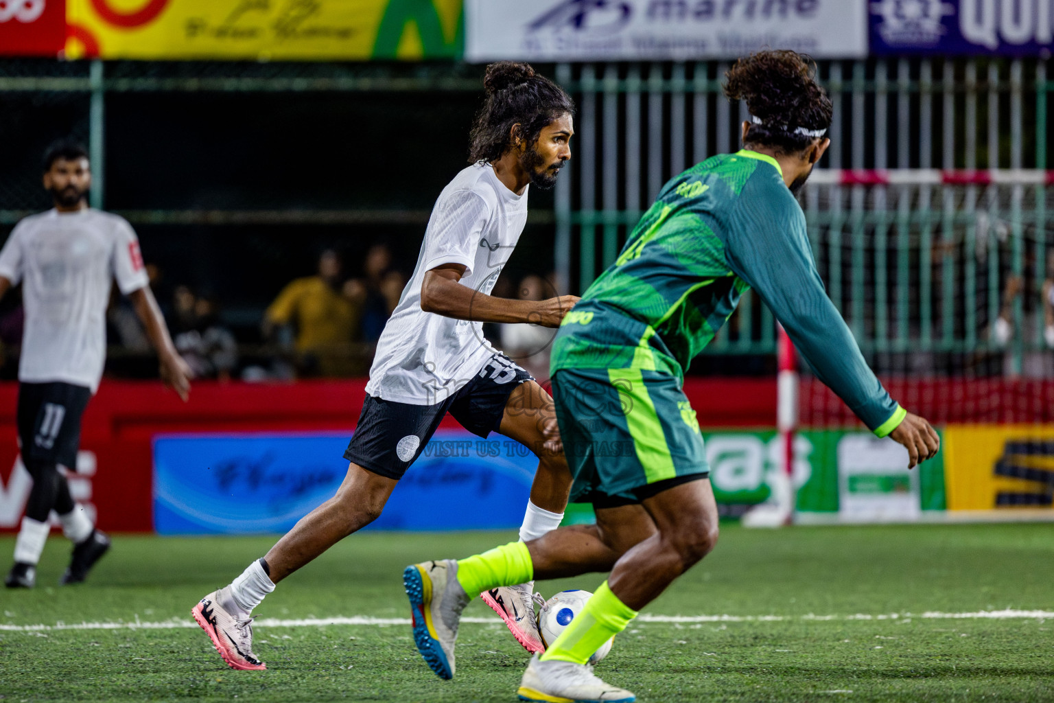 Thaa Omadhoo VS Thaa Kinbidhoo in Day 6 of Golden Futsal Challenge 2025 on Friday, 6th January 2025, in Hulhumale', Maldives Photos: Nausham Waheed / images.mv