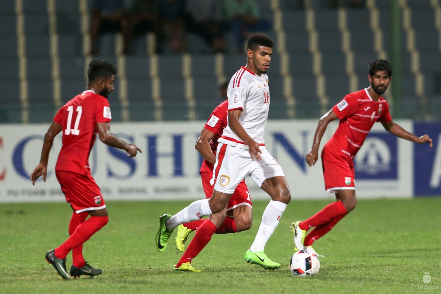 Asian Cup Qualifier between Maldives and Oman in National Stadium, on 10 October 2017 Male' Maldives. ( Images.mv Photo: Abdulla Abeedh )