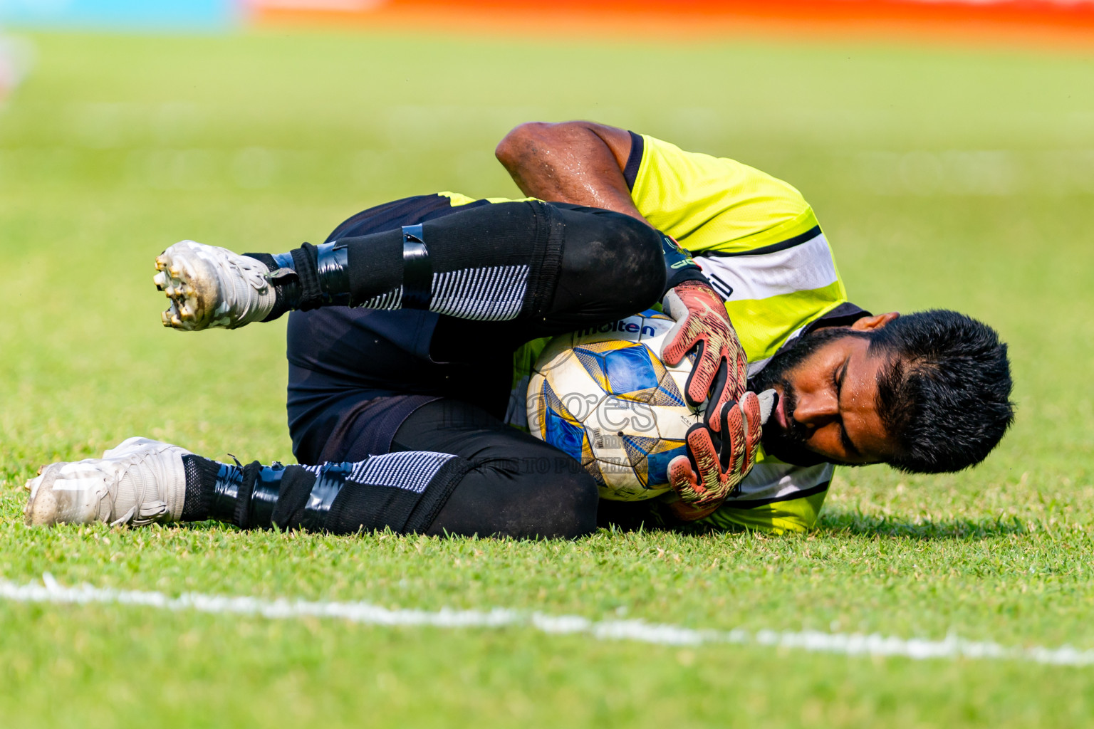 Masodi SC vs Tent SC in the Semi Final of Second Division 2023 in Male' Maldives on Sunday, 11th February 2023. Photos: Nausham Waheed / images.mv