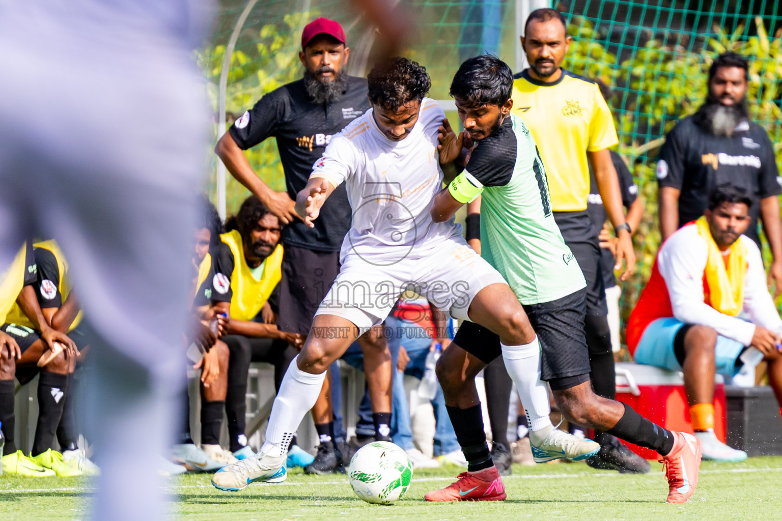 Kuramathi vs Barcelo in Day 6 of Resort League 2025 (Ari Zone) was held on Wednesday, 25th June 2025 in Conrad Maldives Rangali Island, Alif Dhaalu Atoll, Maldives. Photos: Nausham Waheed / images.mv