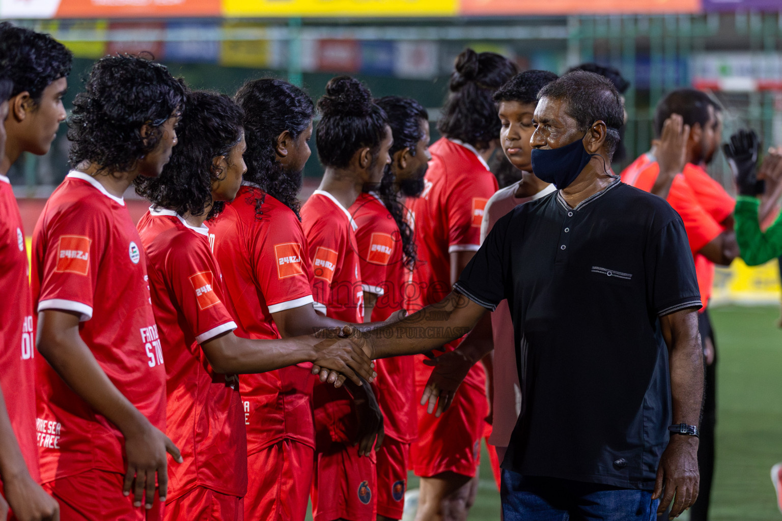 F Dharanboodhoo vs F Magoodhoo in Day 8 of Golden Futsal Challenge 2024 was held on Monday, 22nd January 2024, in Hulhumale', Maldives Photos: Mohamed Mahfooz Moosa / images.mv