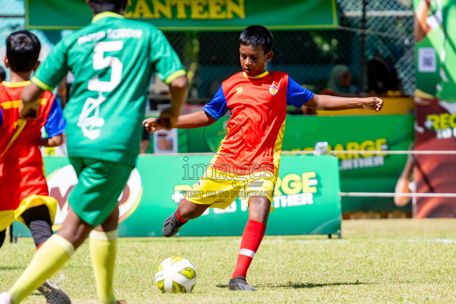 Day 2 of MILO Academy Championship 2025 (U-12) was held at Henveiru Stadium in Male', Maldives on Friday, 2nd May 2025. Photos: Nausham Waheed  / images.mv