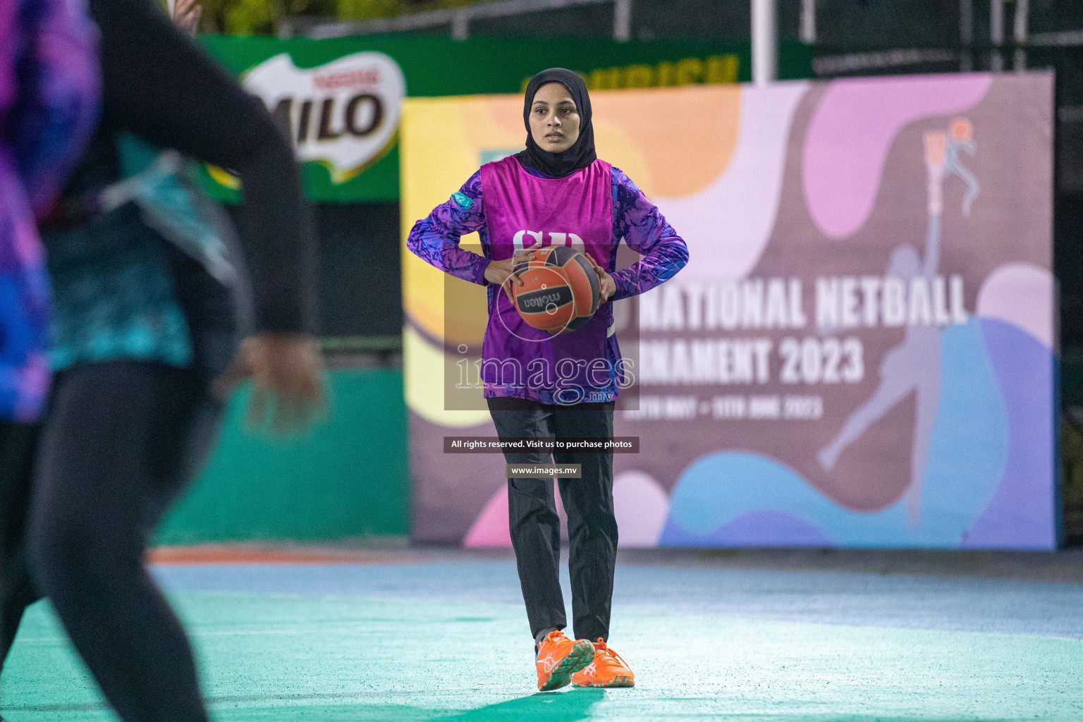 Day 3 of 20th Milo National Netball Tournament 2023, held in Synthetic Netball Court, Male', Maldives on 1st June 2023 Photos: Nausham Waheed/ Images.mv