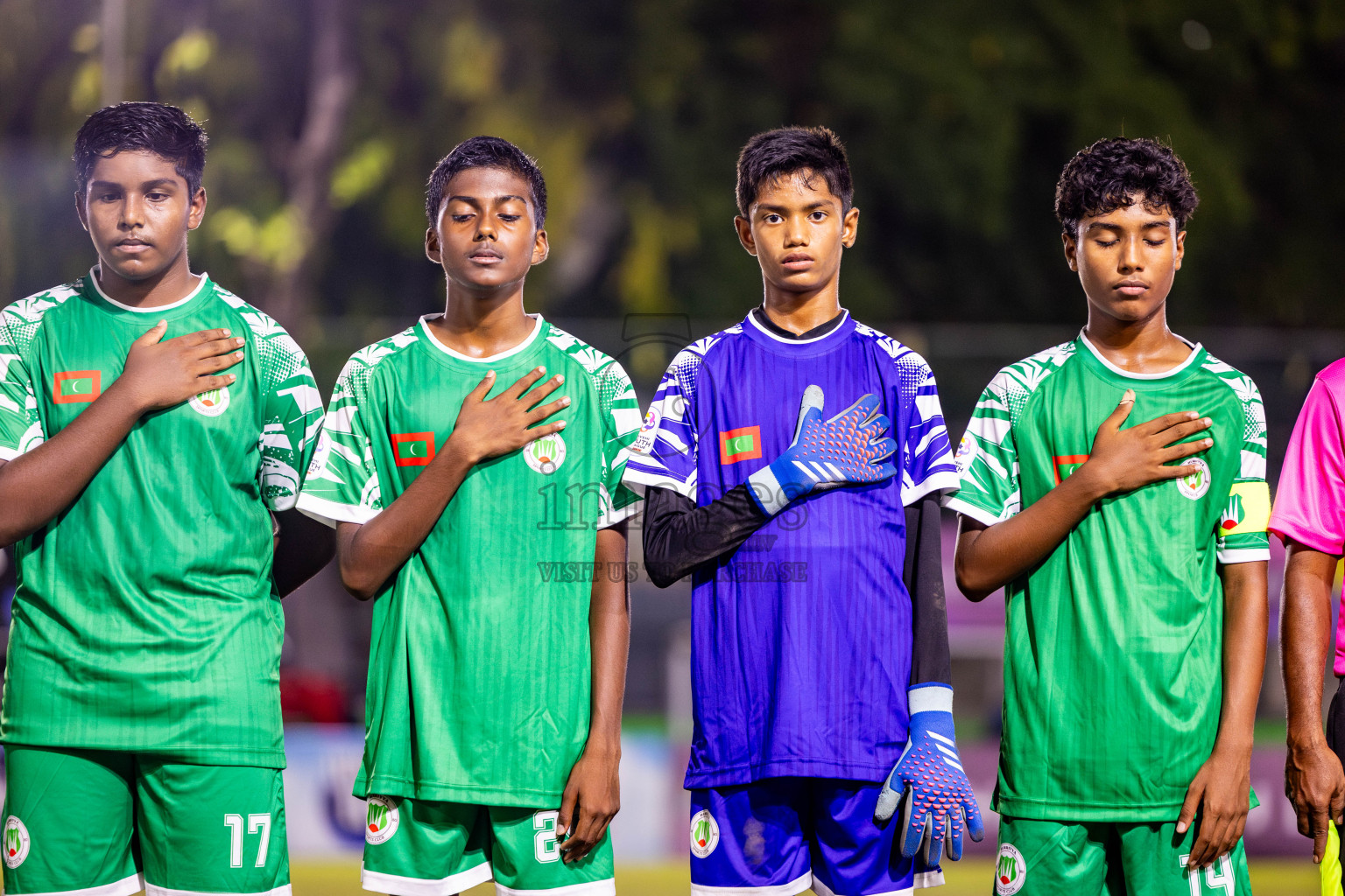 Victory Sports Club vs Hurriyya Sports Club (U14) in Day 9 of Dhivehi Youth League 2024 held at Henveiru Stadium on Saturday, 14th December 2024. Photos: Nausham Waheed / Images.mv