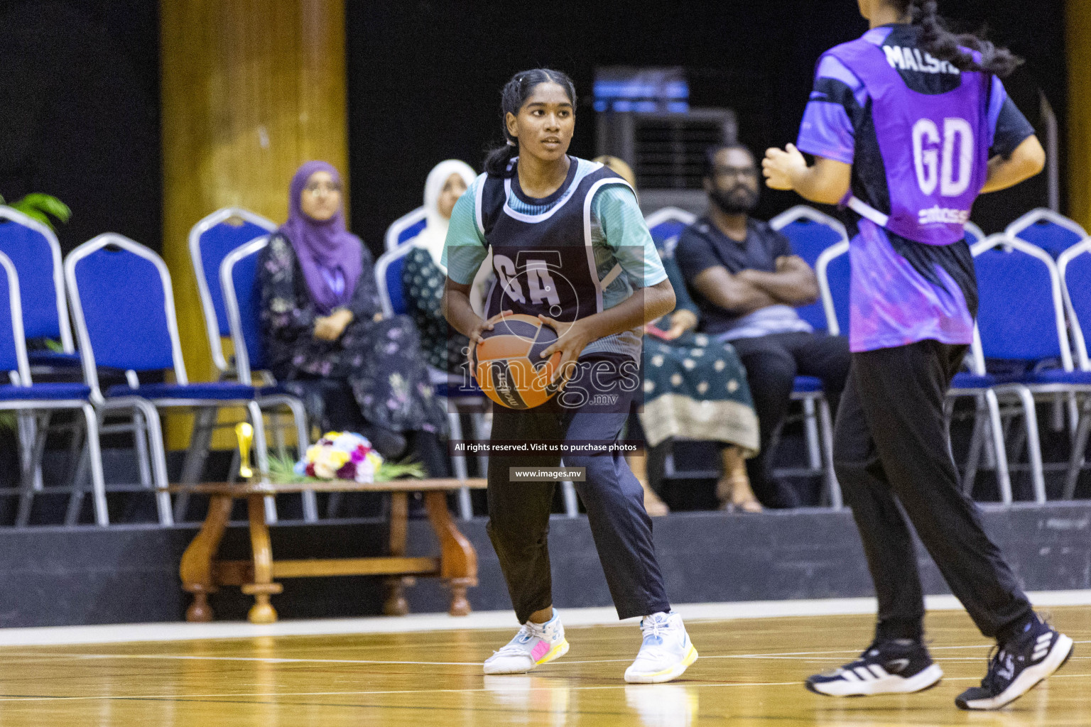 Day 11 of 24th Interschool Netball Tournament 2023 was held in Social Center, Male', Maldives on 6th November 2023. Photos: Nausham Waheed / images.mv