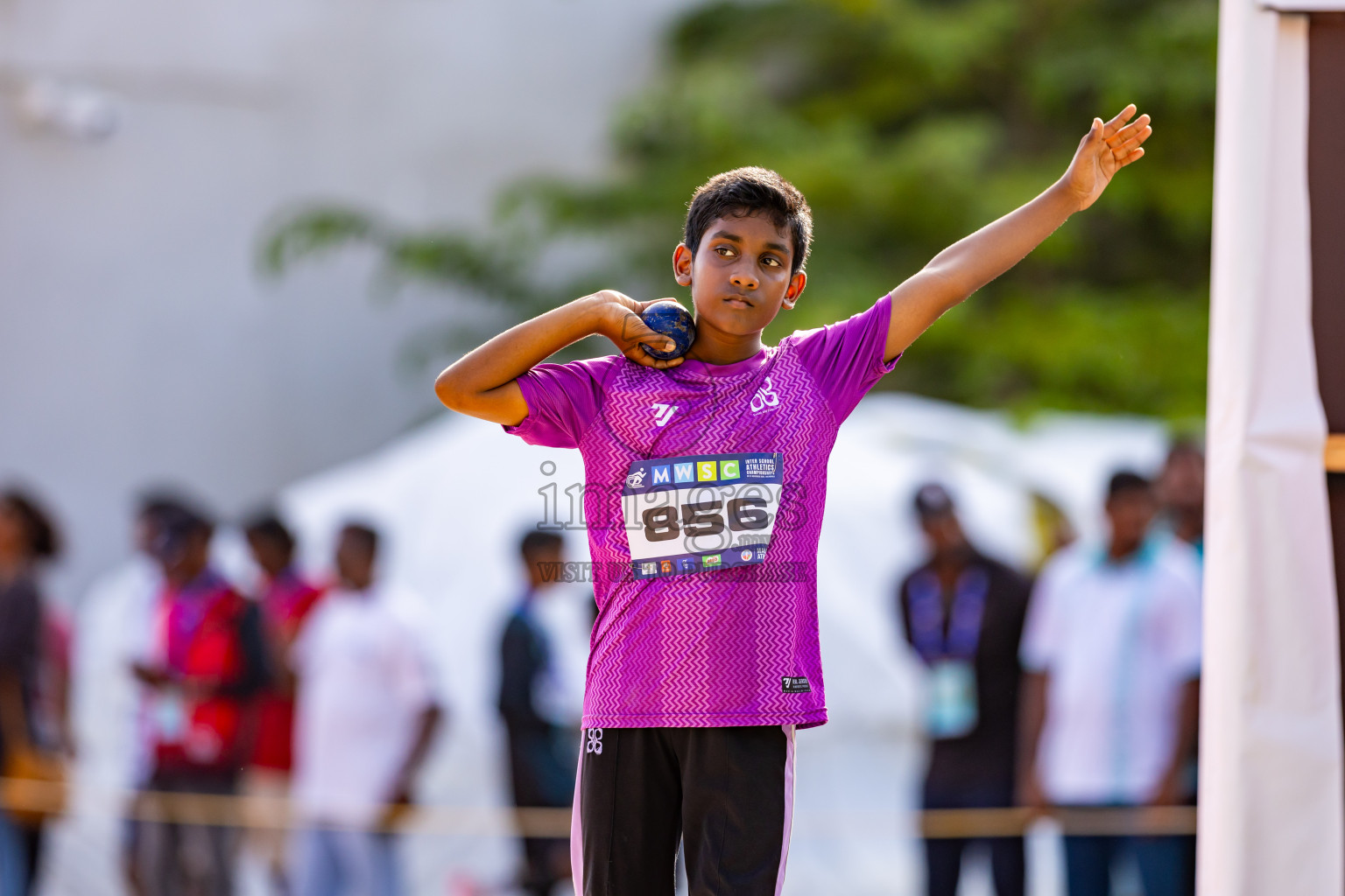 Day 4 of MWSC Interschool Athletics Championships 2024 held in Hulhumale Running Track, Hulhumale, Maldives on Tuesday, 12th November 2024. Photos by: Nausham Waheed / Images.mv