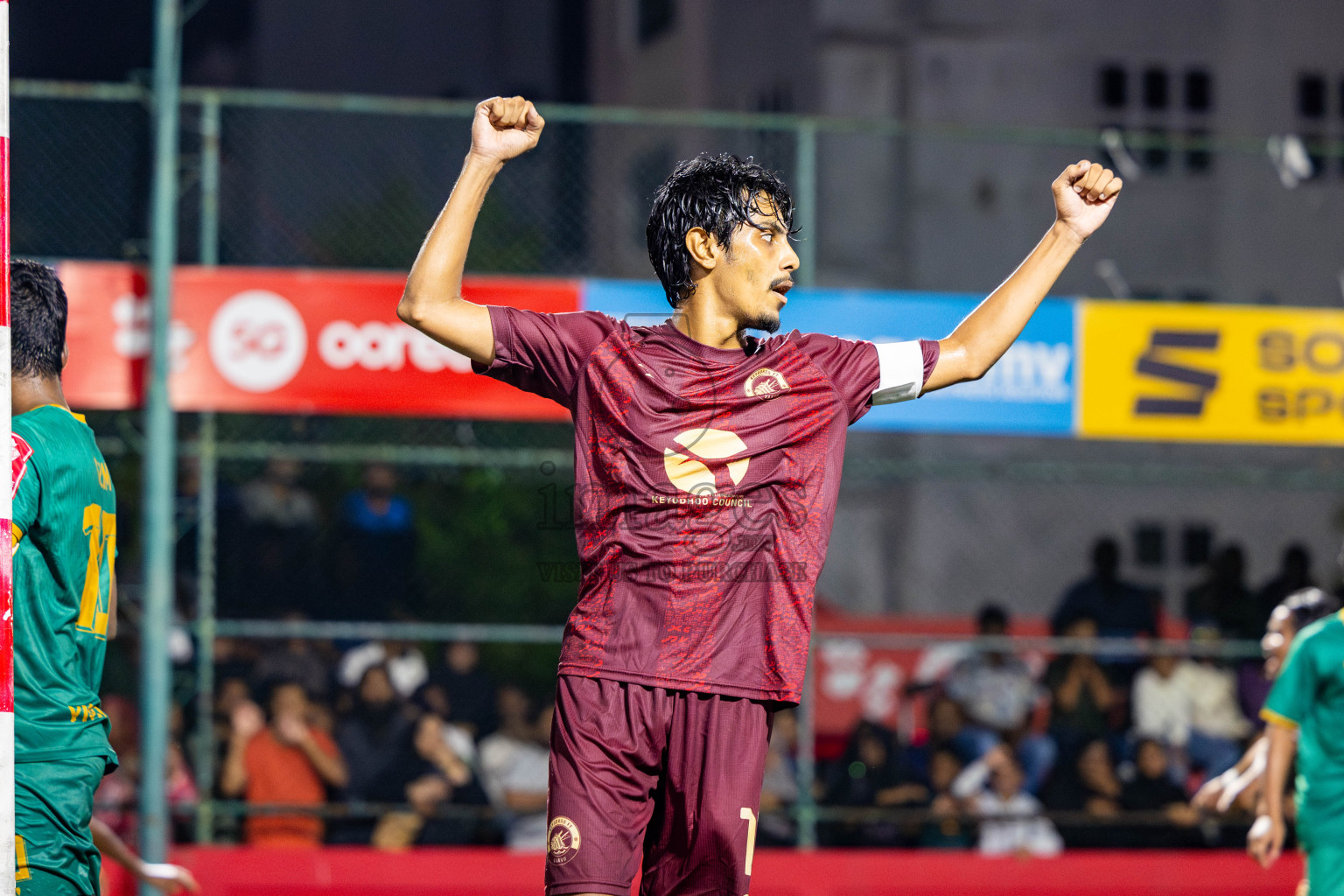 V Keyodhoo vs Adh Mandhoo in Zone round Day 27 of Golden Futsal Challenge 2025 was held on Friday , 31st January 2025, in Hulhumale', Maldives. Photos: Nausham Waheed / images.mv