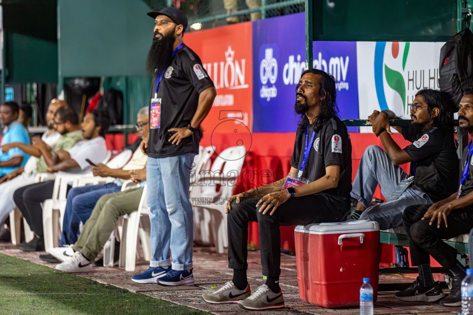 Team Allied vs Club HDC in Club Maldives Cup 2024 held in Rehendi Futsal Ground, Hulhumale', Maldives on Friday, 27th September 2024. 
Photos: Hassan Simah / images.mv