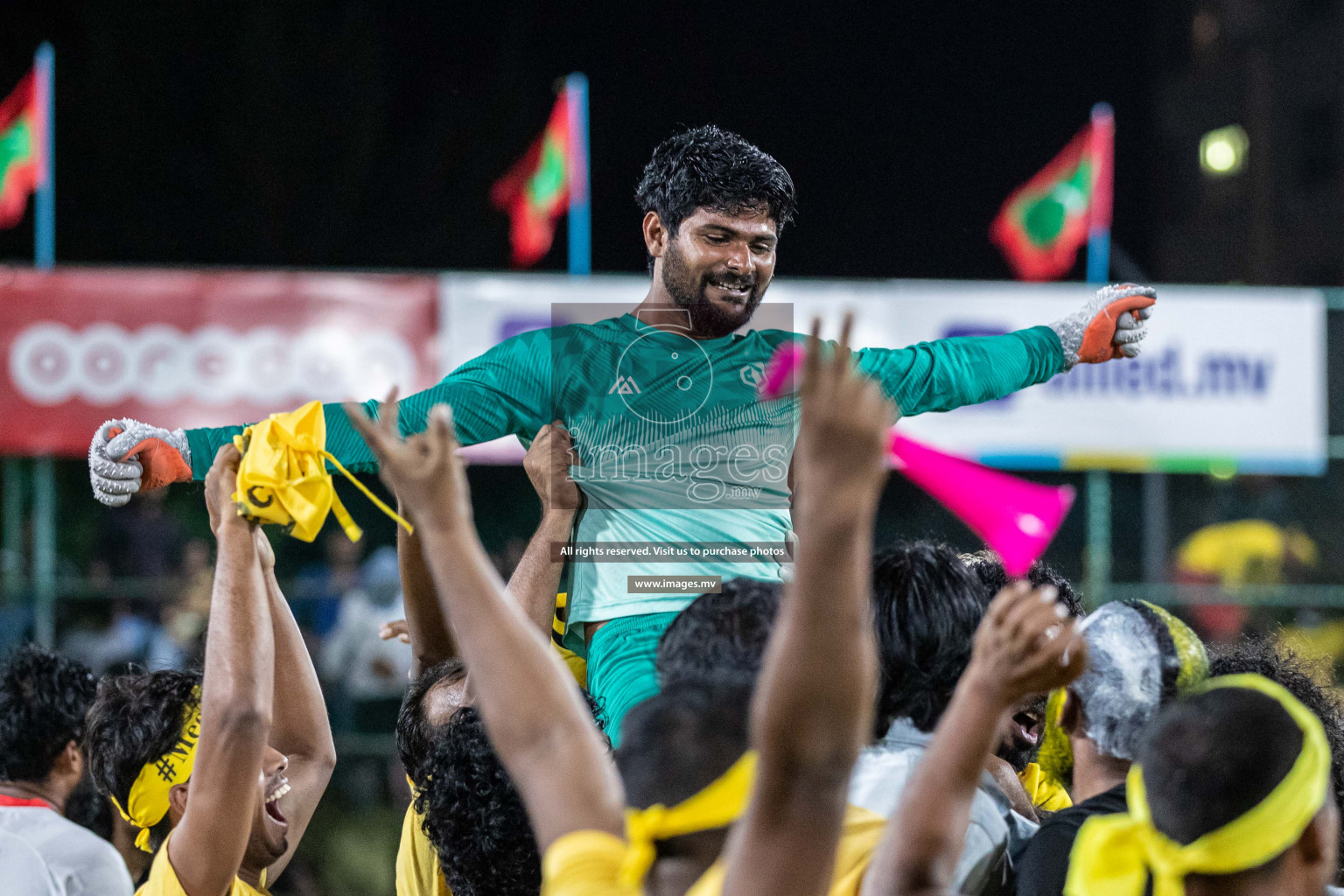 Team FSM Vs Prisons Club in the Semi Finals of Club Maldives 2021 held in Hulhumale, Maldives on 15 December 2021. Photos: Shuu Abdul Sattar / images.mv