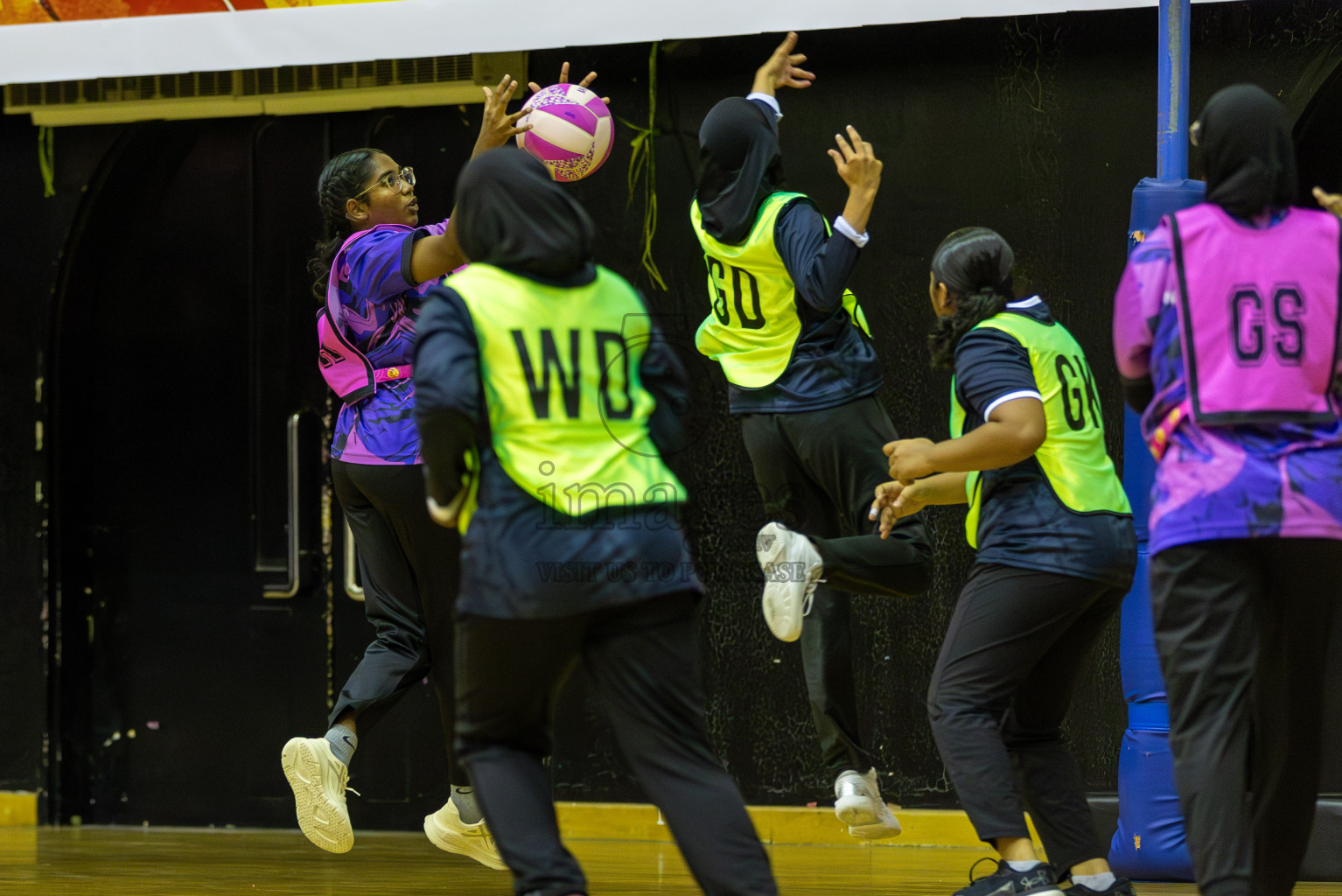 AIS  Netball academy vs N sports Academy in Day 3 of 3rd Netball Junior Championship, held at Social Center on Wednesday 22nd January 2025 . Photos: Shuu Abdul Sattar / images.mv