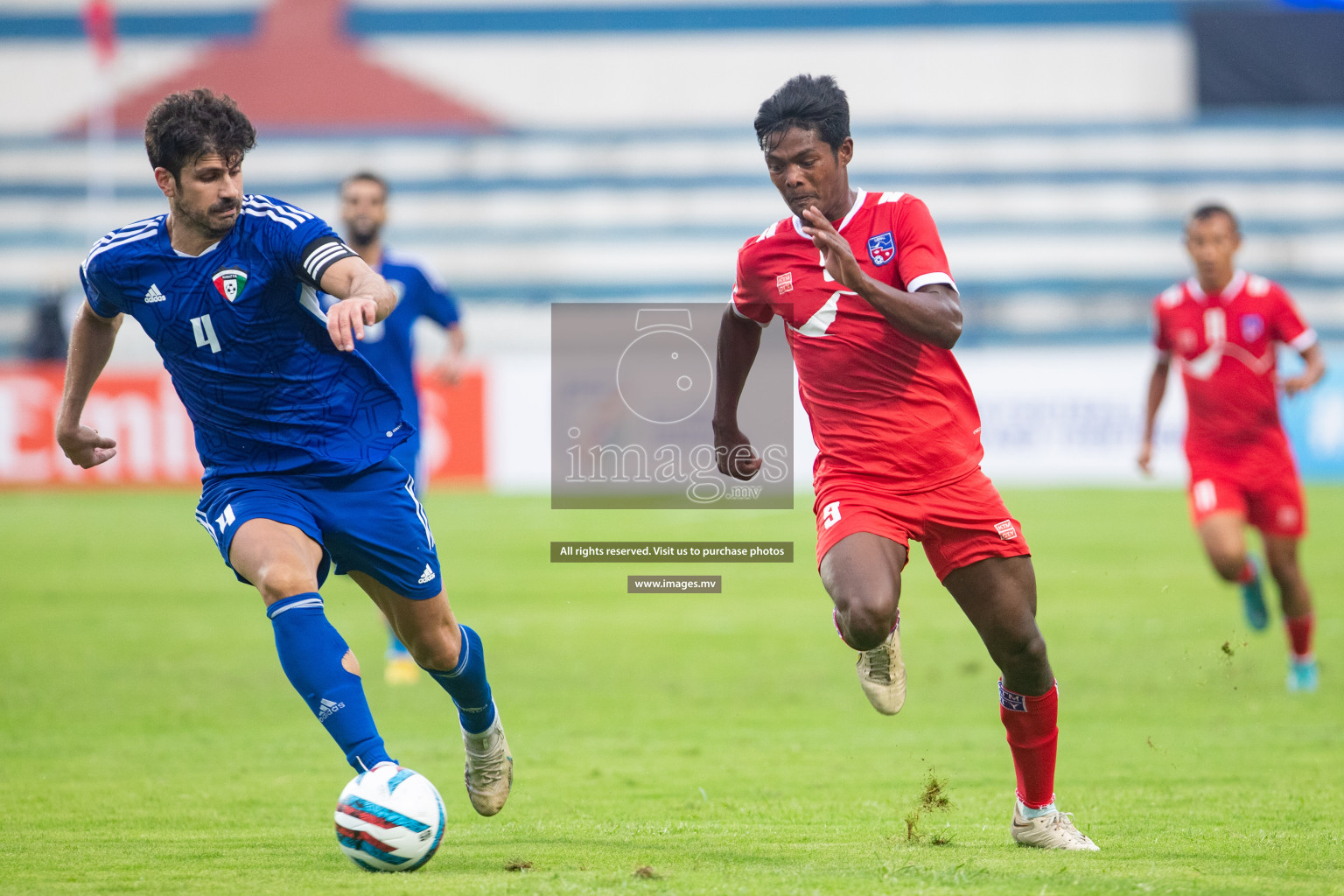 Kuwait vs Nepal in the opening match of SAFF Championship 2023 held in Sree Kanteerava Stadium, Bengaluru, India, on Wednesday, 21st June 2023. Photos: Nausham Waheed / images.mv