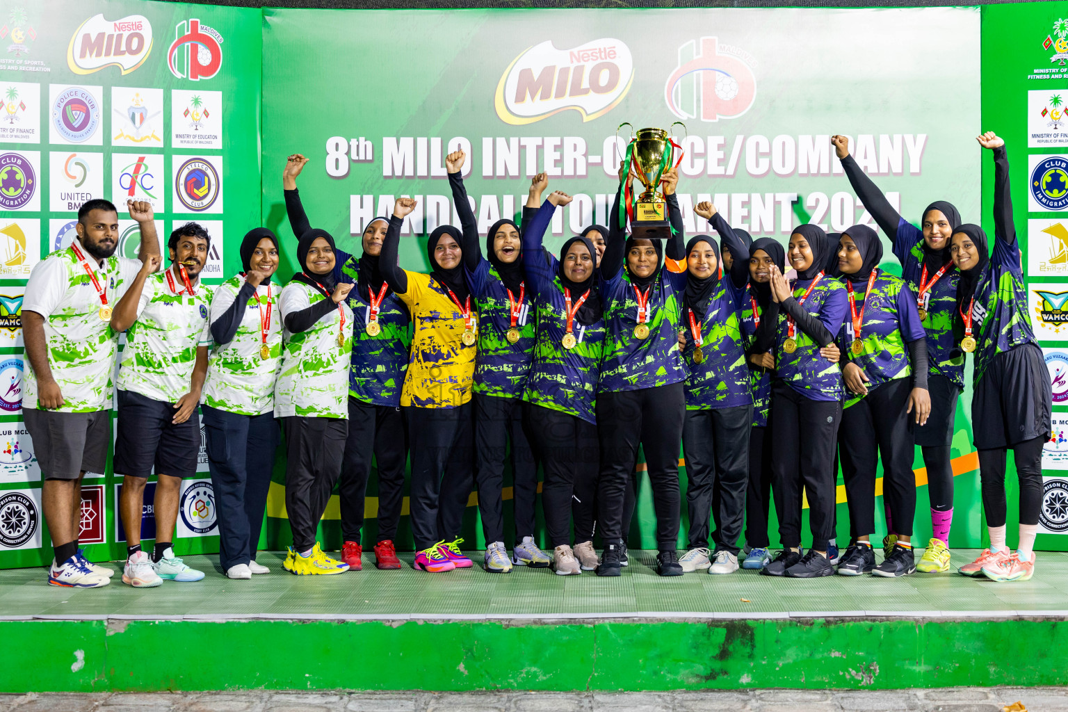 1st Division Final of 8th Inter-Office/Company Handball Tournament 2024, held in Handball ground, Male', Maldives on Tuesday, 11th September 2024 Photos: Nausham Waheed/ Images.mv