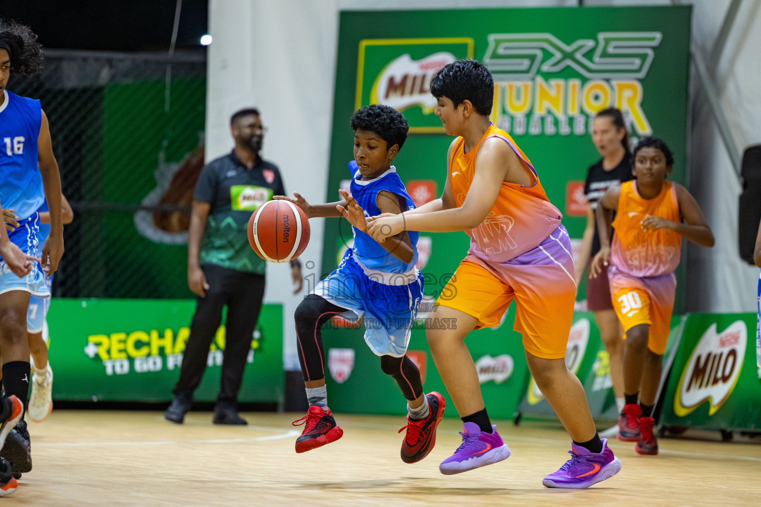 Milo 5 x 5 Junior Challenge 2025 - Basketball tournament held in Basketball Training Center, Male', Maldives on Thursday, 09th October 2025. 
Photo by: Hassan Simah / Images.mv