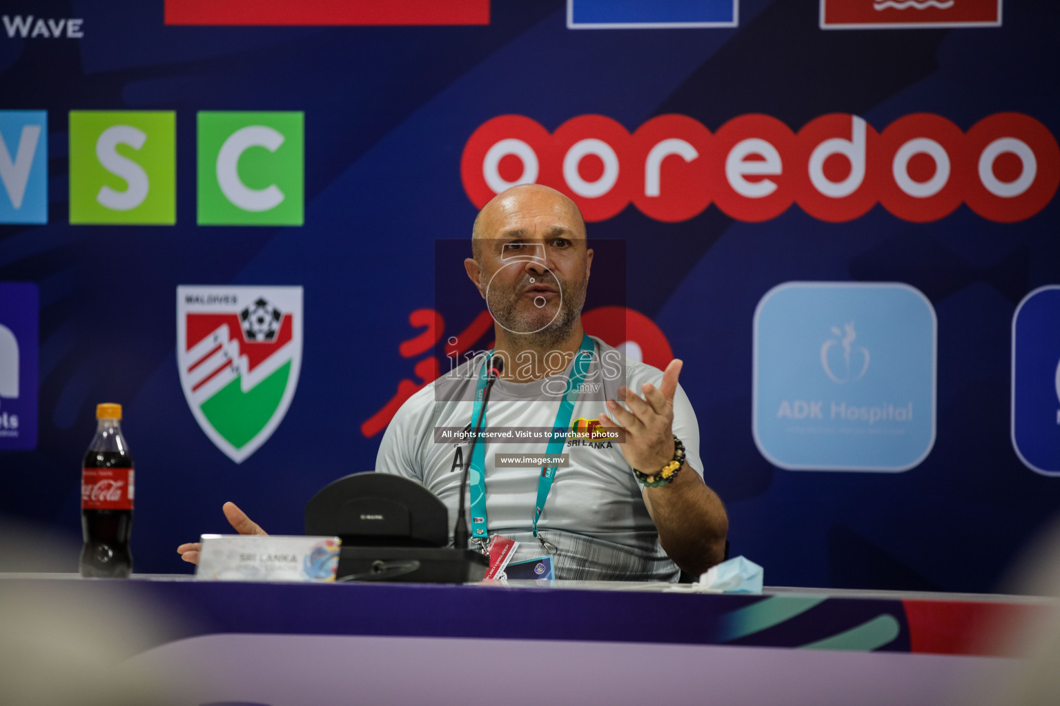 Bangladesh vs Sri Lanka in SAFF Championship 2021 held on 1st October 2021 in Galolhu National Stadium, Male', Maldives