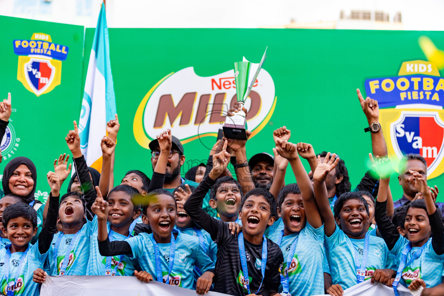 Day 2 of MILO Kids Football Fiesta was held at National Stadium in Male', Maldives on Saturday, 24th February 2024.