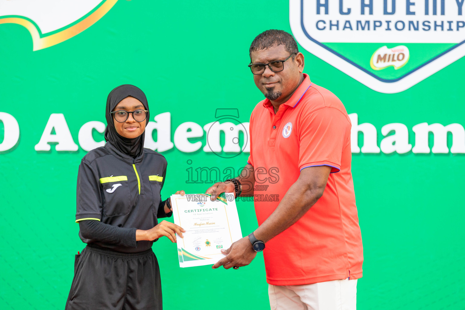 Final Day  of MILO Academy Championship 2024 - U12 was held at Henveiru Grounds in Male', Maldives on Thursday, 7th July 2024. Photos: Shuu Abdul Sattar / images.mv