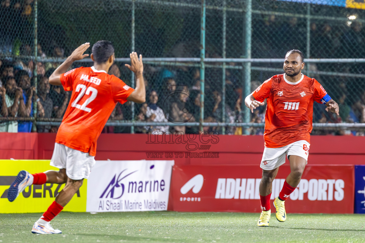 K Gaafaru vs K Kaashidhoo in Kaafu Atoll Semi Final in Day 24 of Golden Futsal Challenge 2025 was held on Tuesday , 28th January 2025, in Hulhumale', Maldives. Photos: Ismail Thoriq / images.mv