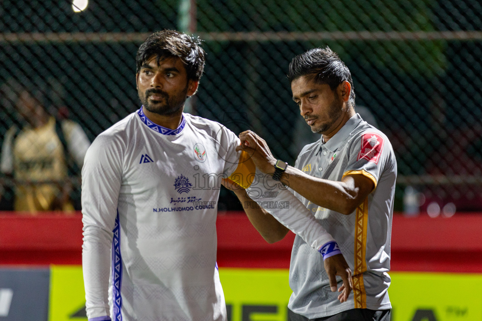N Holhudhoo vs N Velidhoo in Day 12 of Golden Futsal Challenge 2025 was held on Thursday, 16th January 2025, in Hulhumale', Maldives.
Photos: Hassan Simah / images.mv