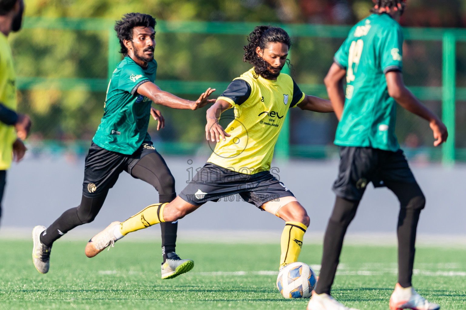 Baburu SC vs Kanmathi Juniors from Semi Final of Manadhoo Council Cup 2024 in N Manadhoo Maldives on Sunday, 25th February 2023. Photos: Nausham Waheed / images.mv