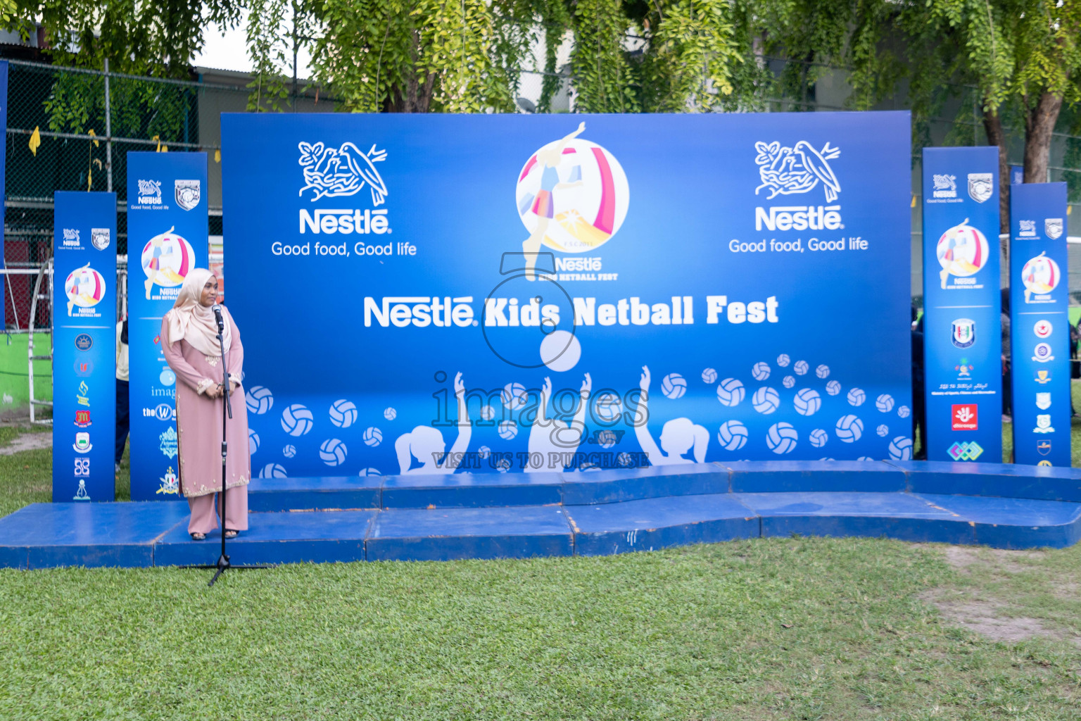 Day 3 of Nestle' Kids Netball Fiesta 2023 held in Henveyru Stadium, Male', Maldives on Saturday, 2nd December 2023. Photos by Nausham Waheed / Images.mv