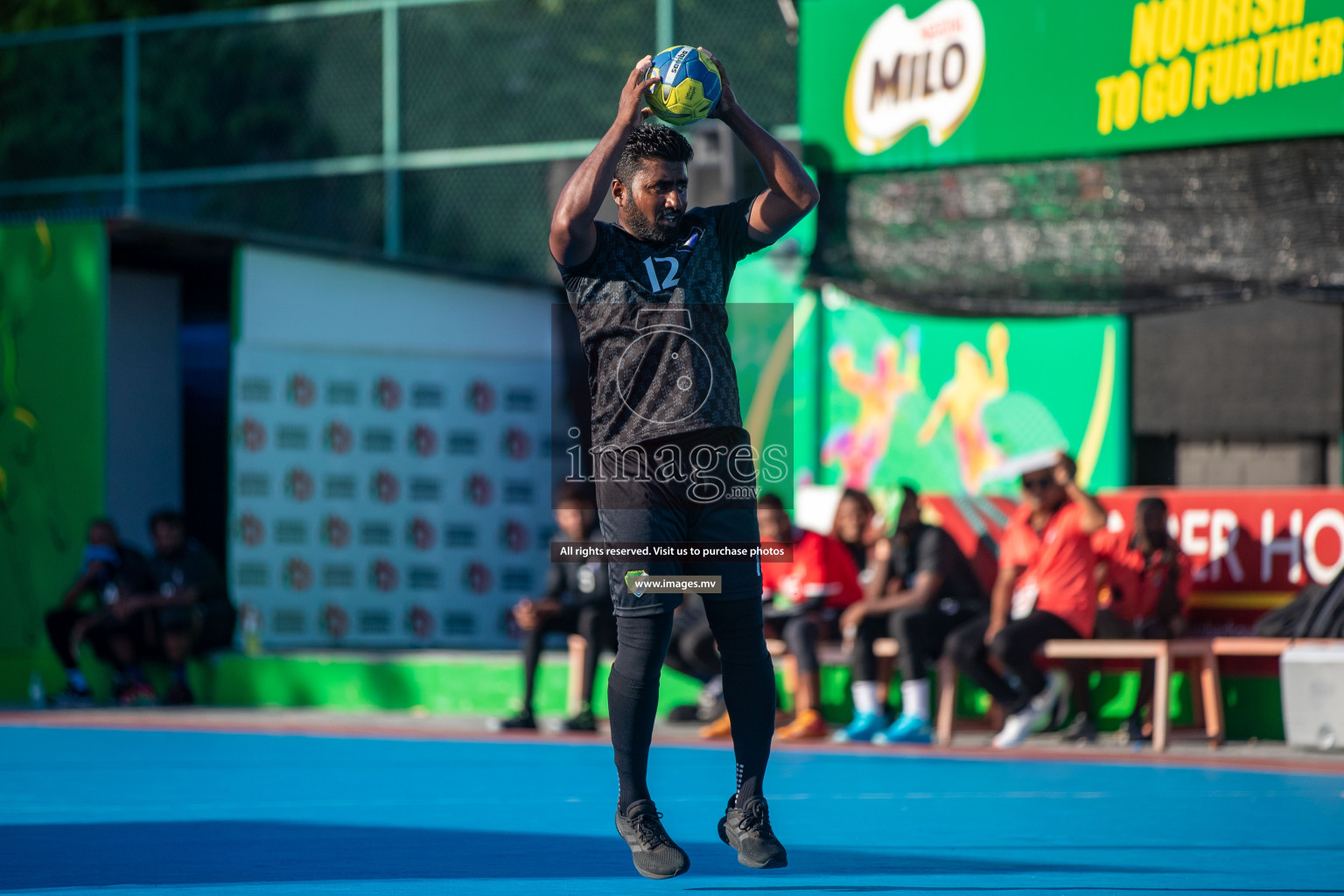 Day 9 of 6th MILO Handball Maldives Championship 2023, held in Handball ground, Male', Maldives on 28th May 2023 Photos: Nausham Waheed/ Images.mv