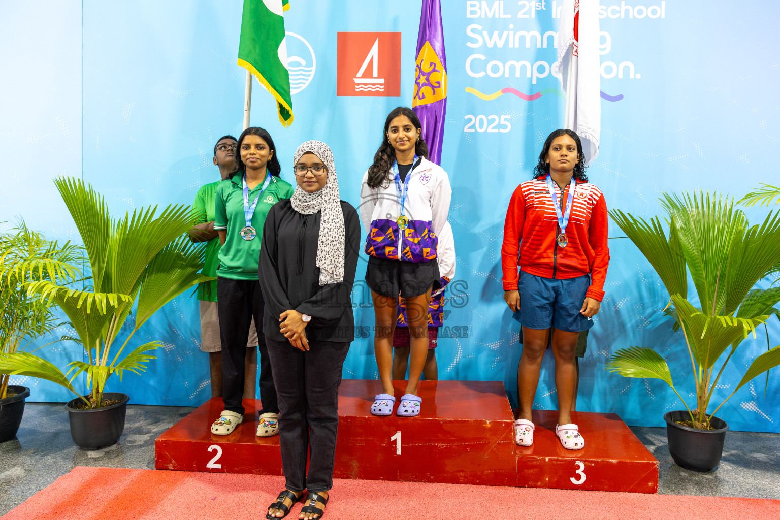 Day 5 of BML 21st Interschool Swimming Competition 2025 was held in Hulhumale' Swimming Pool, Hulhumale', Maldives on Wednesday, 15th October 2025.
Photos: Ismail Thoriq, Hassan Simah / images.mv