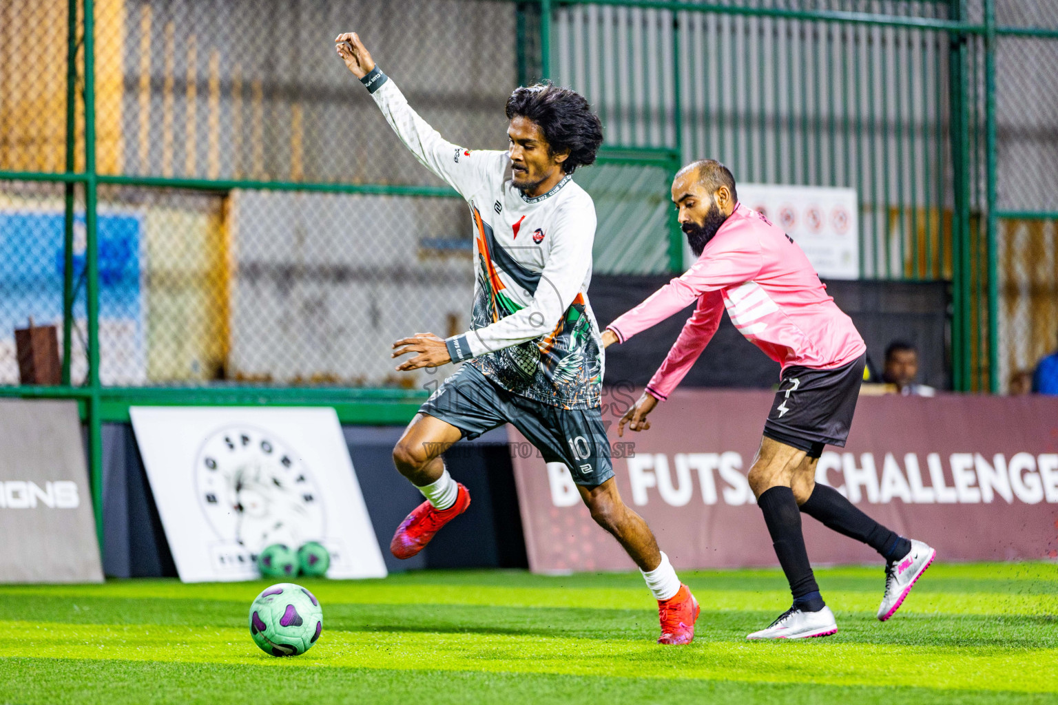 Apocalipse SC vs SDZ Juniors in Day 10 of BG Futsal Challenge 2024 was held on Thursday, 21st March 2024, in Male', Maldives Photos: Nausham Waheed / images.mv